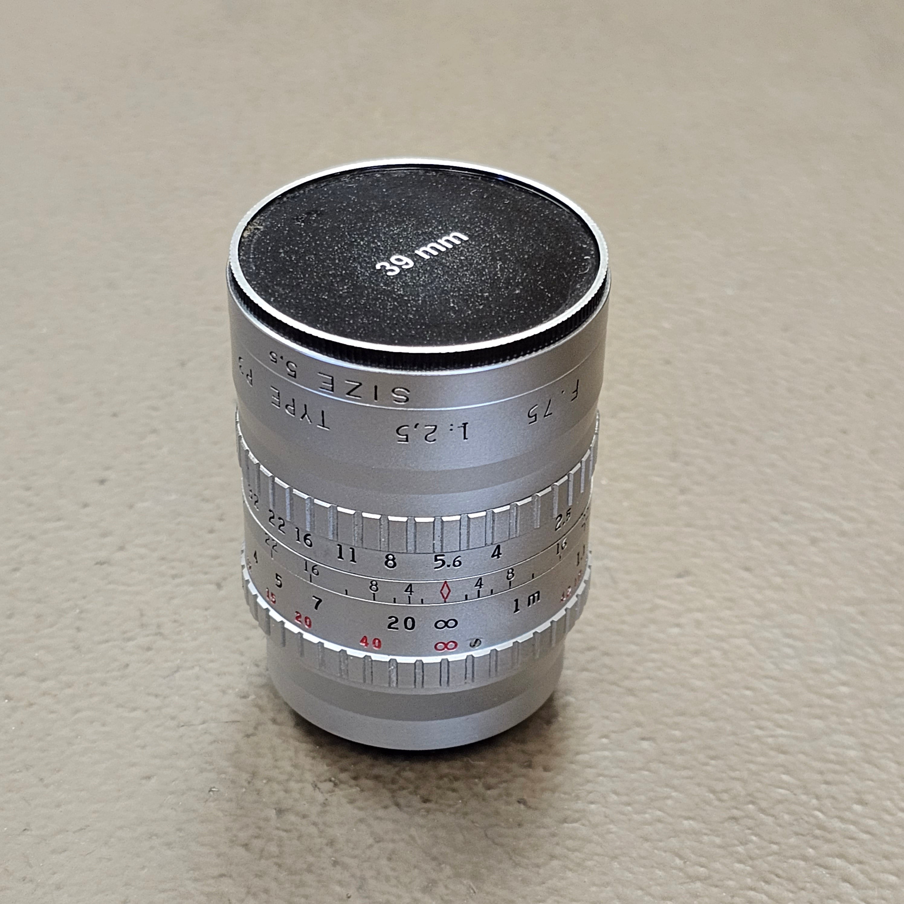 Angenieux 2.5/75mm Type P3 Cマウント Angenieux 75mm f2.5 Type P3 C-Mount Telephoto lens S