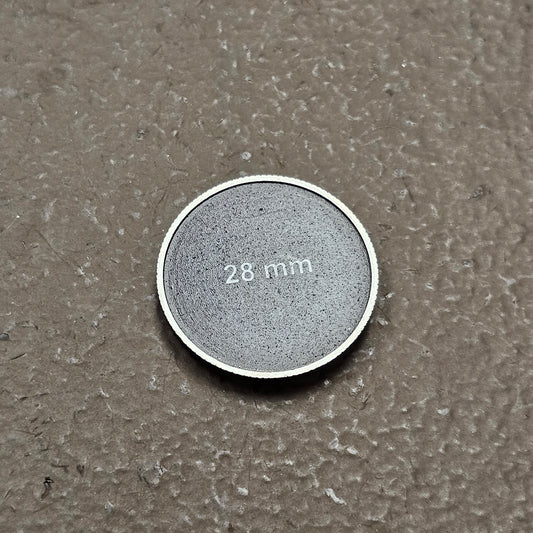 28mm Front Cap Metal Threaded