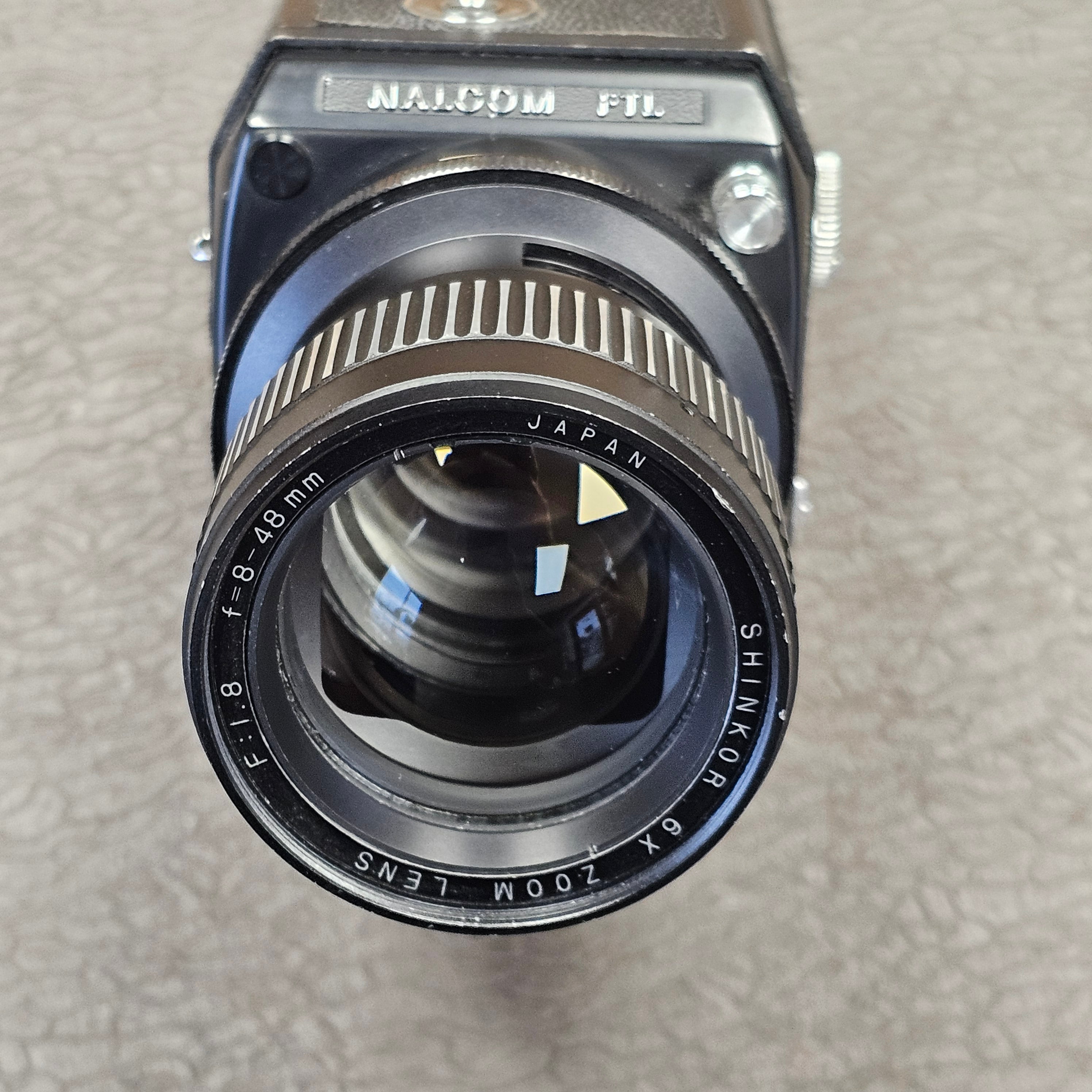 Nalcom FTL Synchro Zoom Super 8mm Camera S# 02043 with Shinkor 8