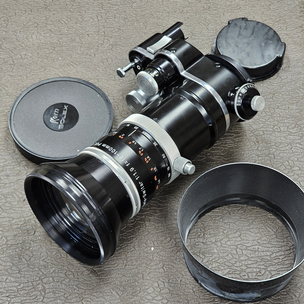 Kern Vario-Switar 16-100mm POE f1.9 H16 RX Zoom Lens in Bolex Bayonet Mount S# 1129688