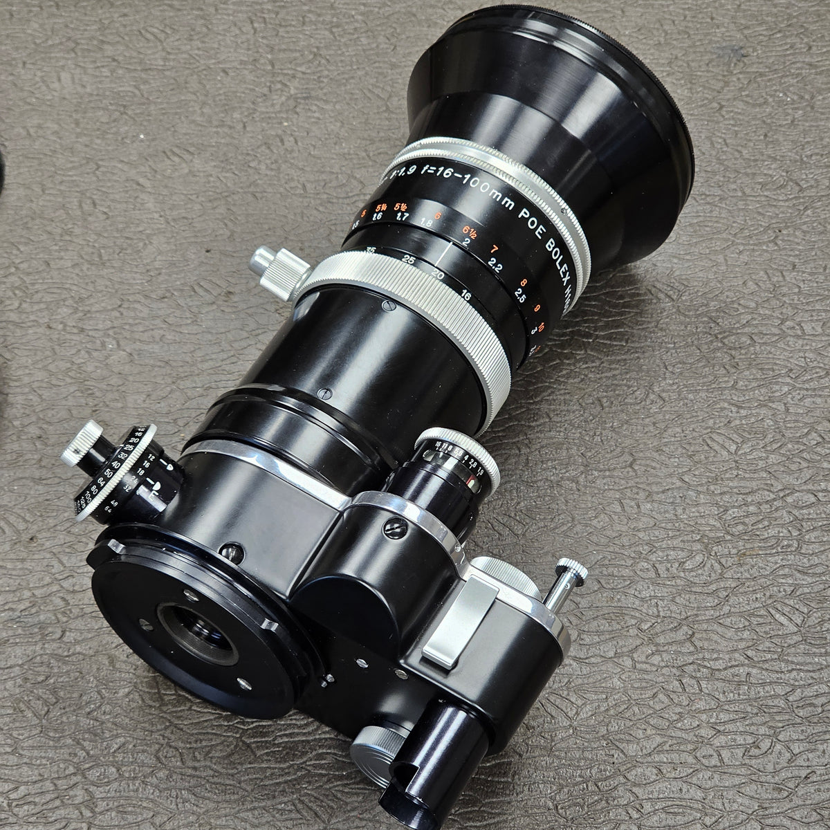 Kern Vario-Switar 16-100mm POE f1.9 H16 RX Zoom Lens in Bolex Bayonet Mount S# 1129688
