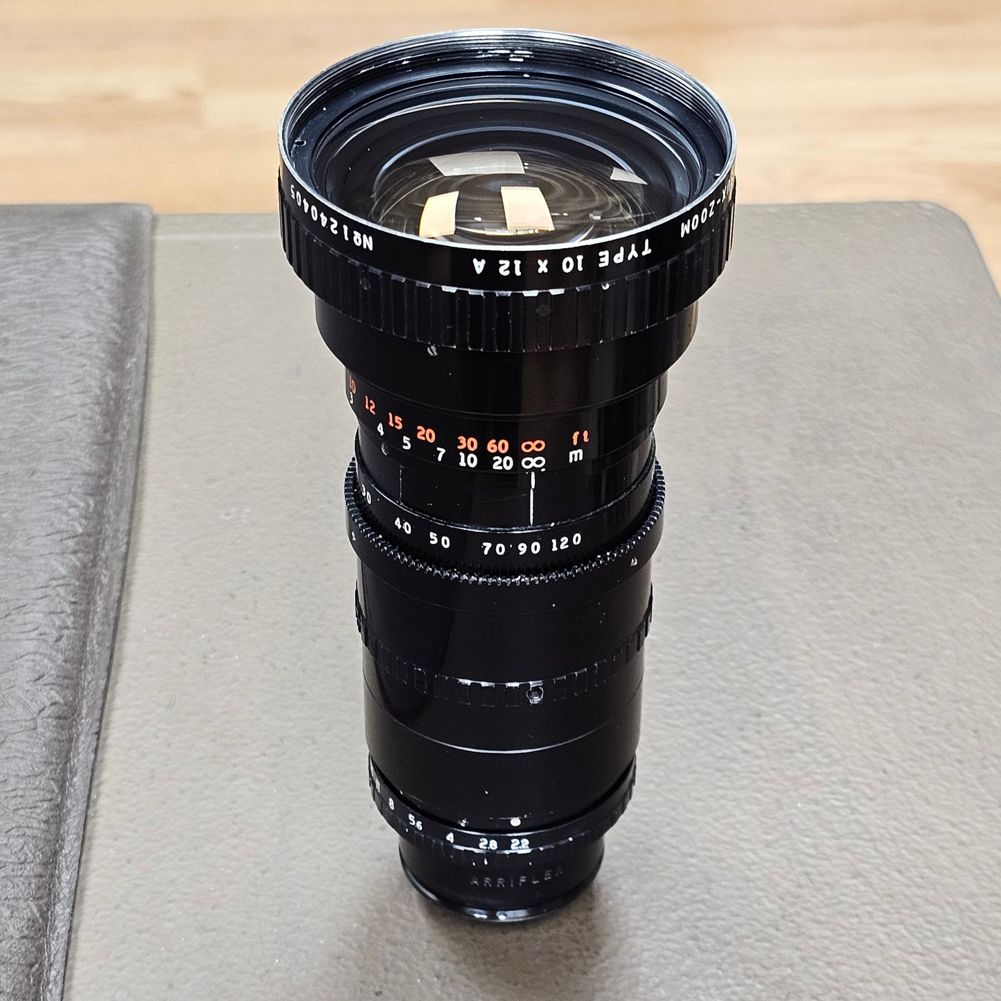 Angenieux 12-120mm T2.5 Type 10 x 12A Arri Standard Mount Zoom lens S# 1240405
