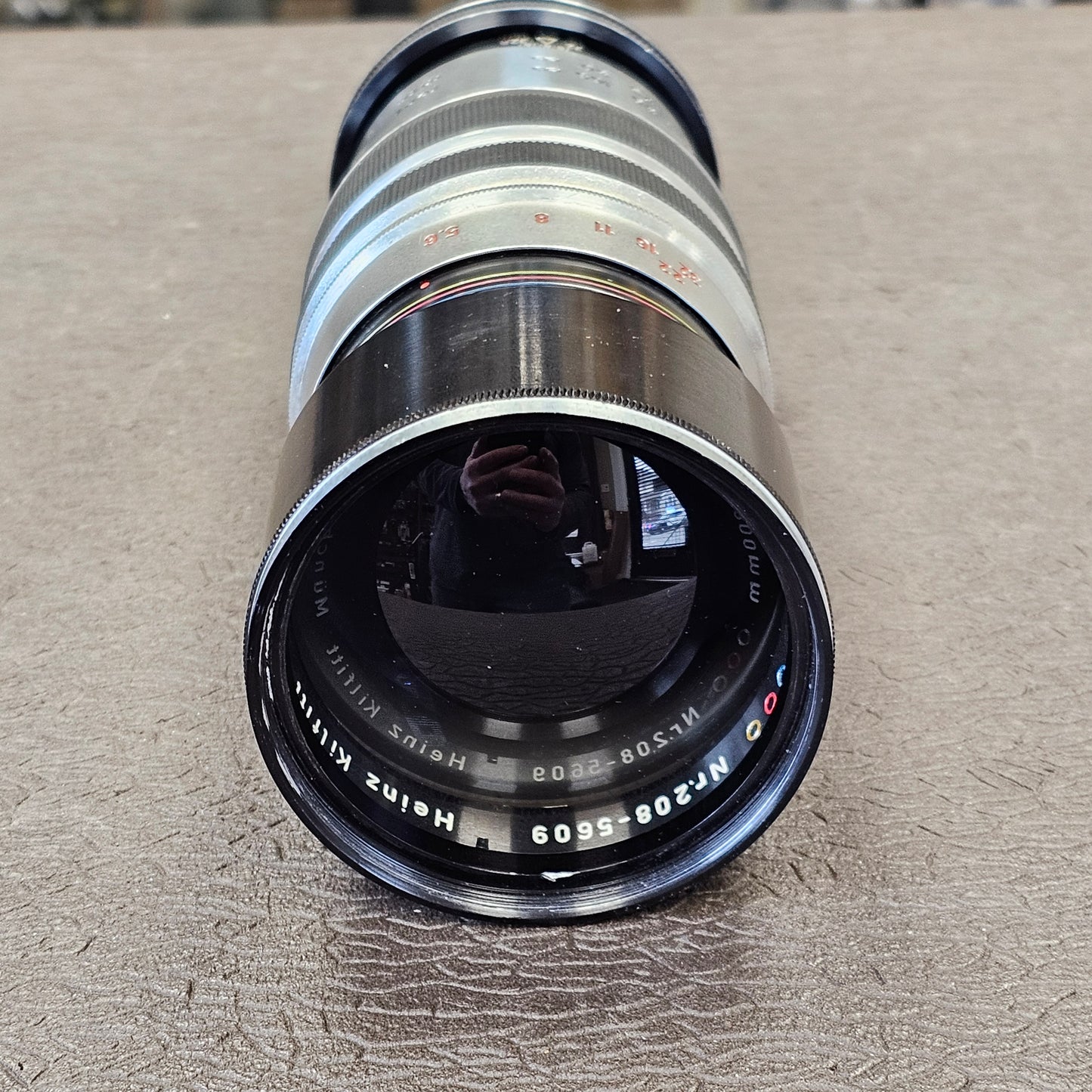 Heinz Kilfitt Munchen Tele-Kilar 300mm f5.6 C-Mount Lens S# Nr.208-5609