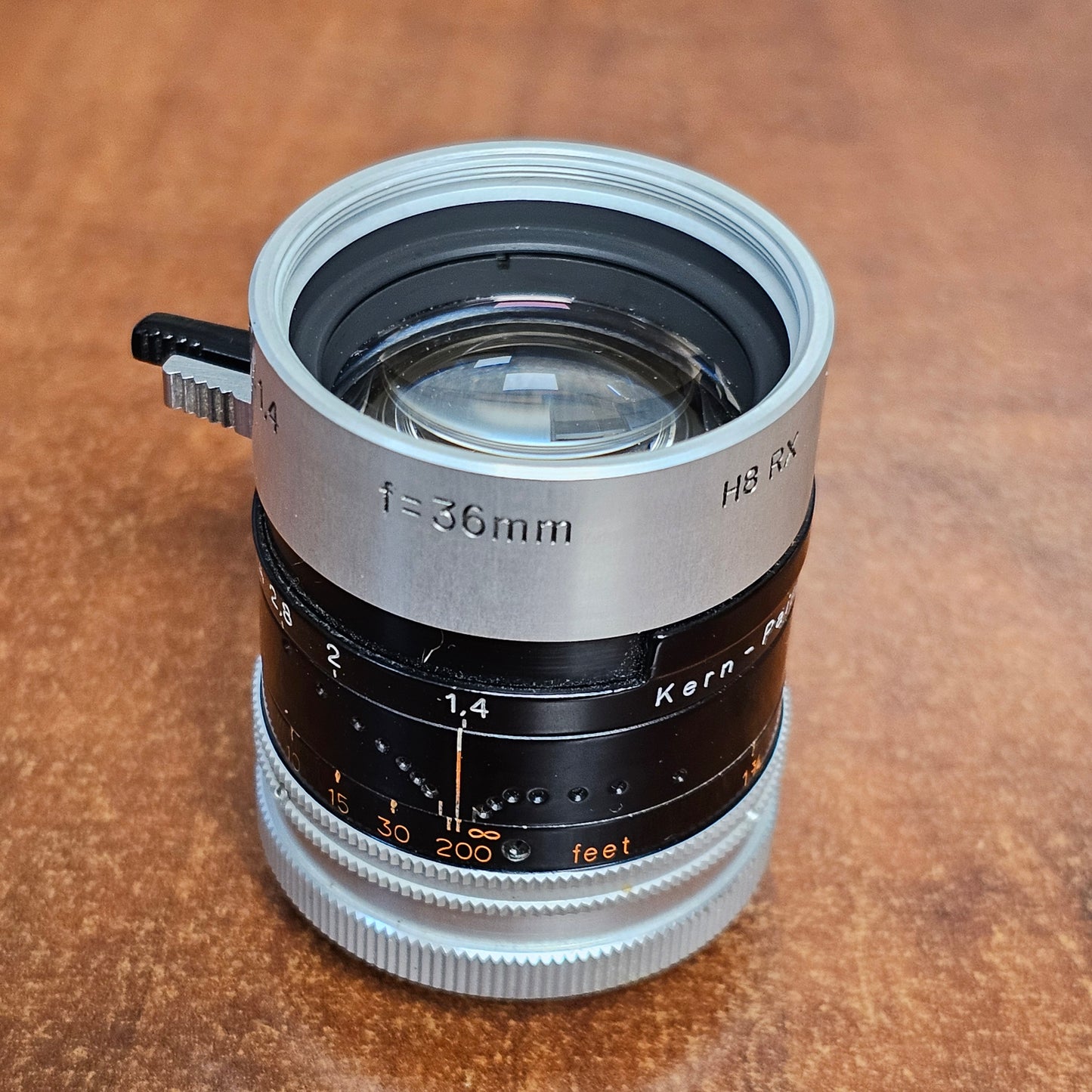 Switar Macro Preset 36mm f1.4 H8 RX C-Mount Lens S# 877442