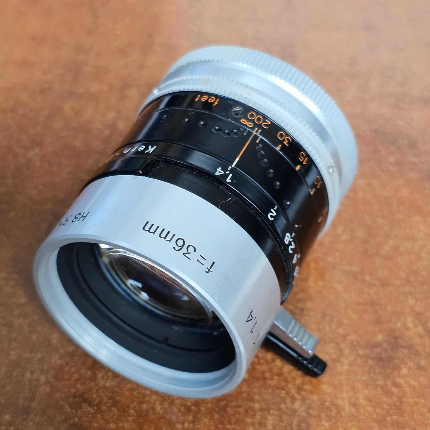 Switar Macro Preset 36mm f1.4 H8 RX C-Mount Lens S# 877442