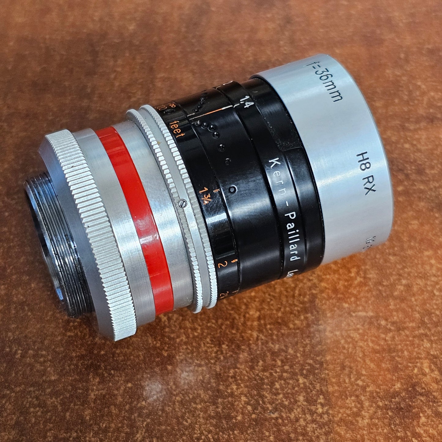 Switar Macro Preset 36mm f1.4 H8 RX C-Mount Lens S# 877442