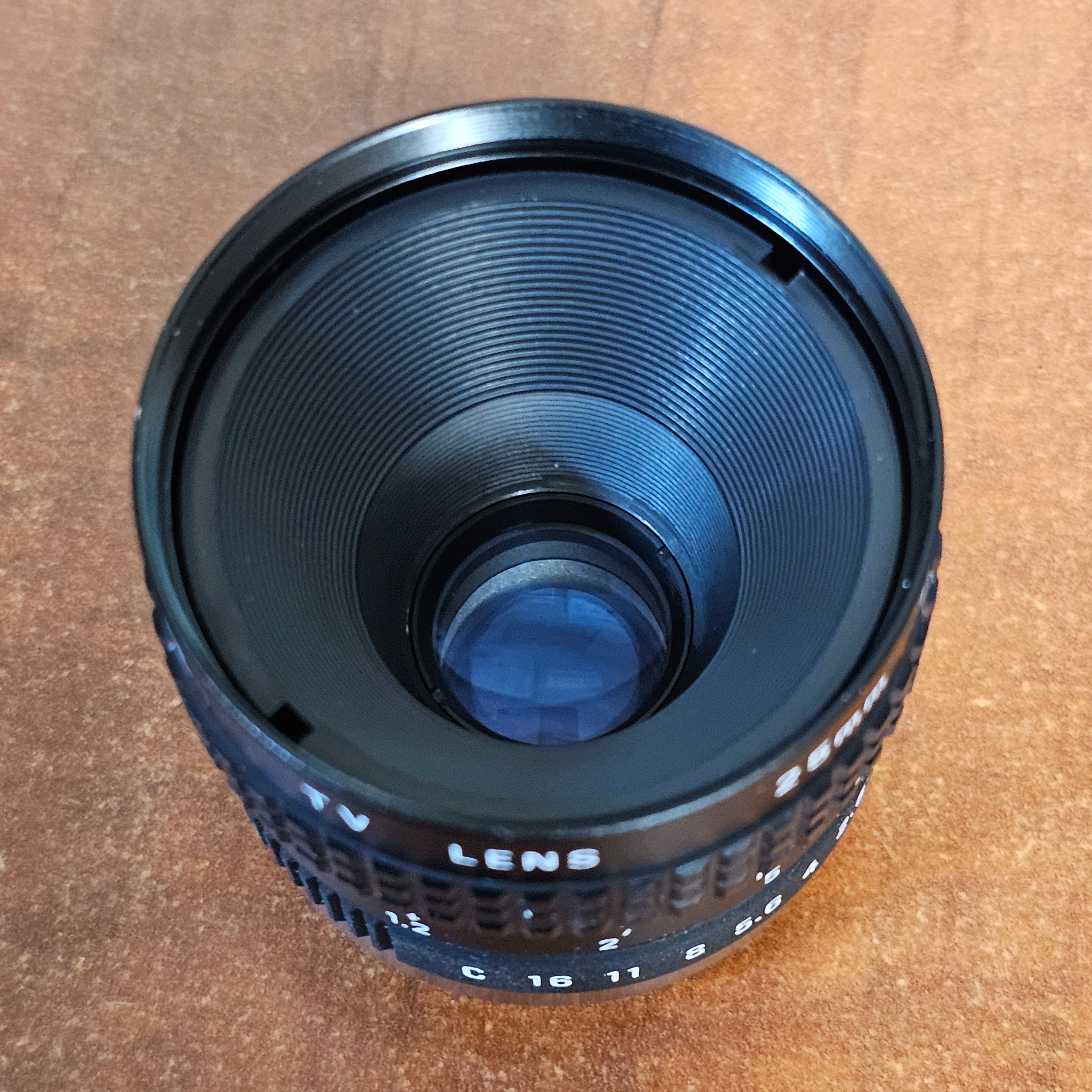 Pentax Cosmicar 25mm f1.8 TV C-Mount Lens S# N/A – Du-All Camera
