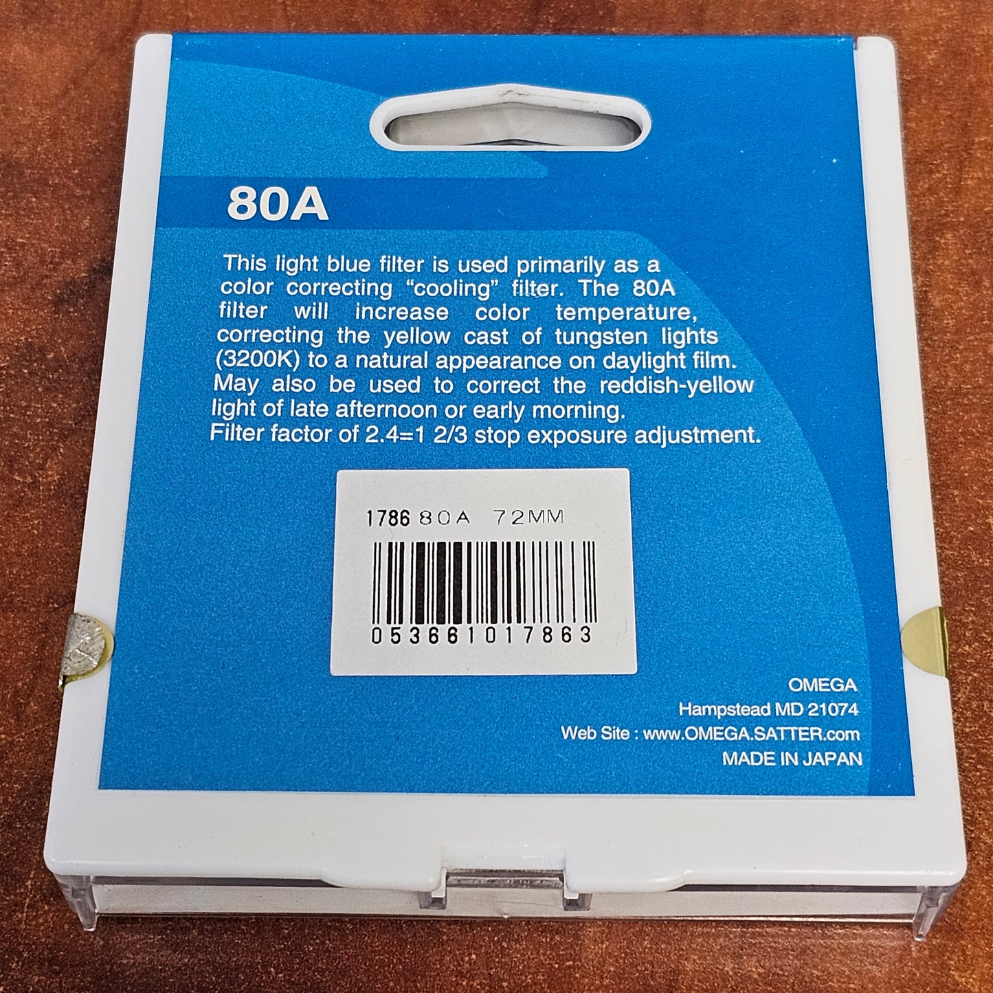 Omega 62mm 80A Filter