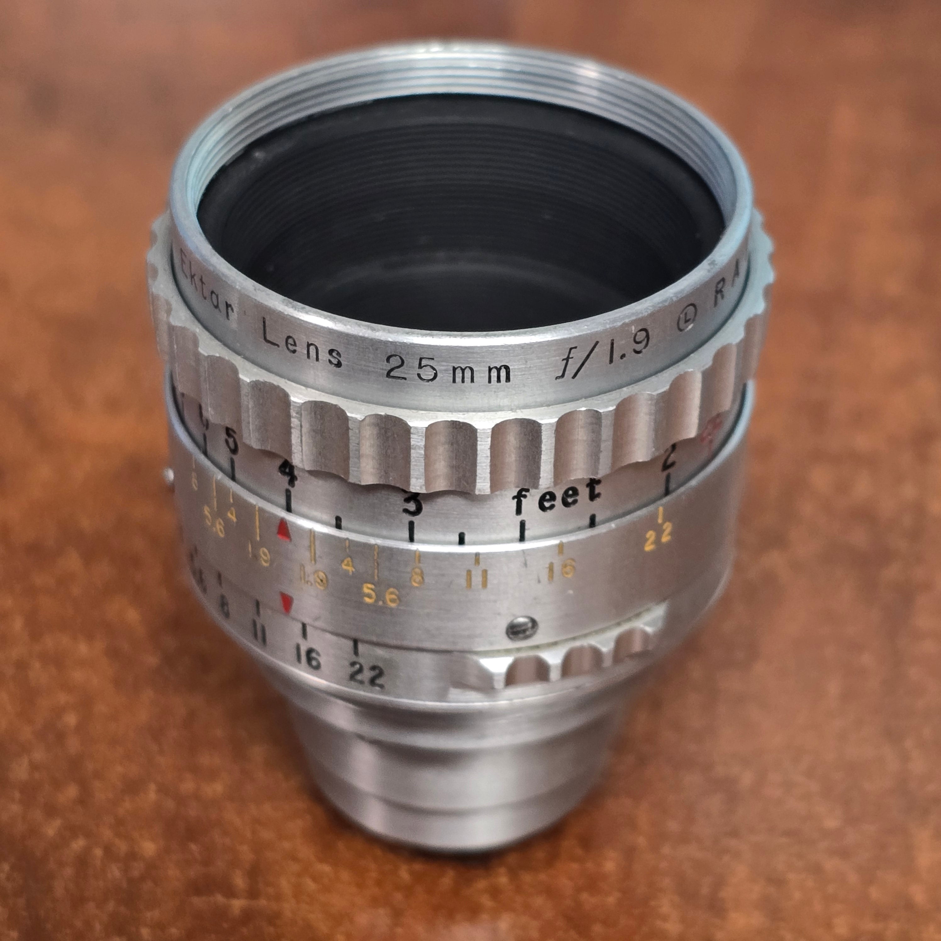 Kodak Cine Ektar II 25mm f1.9 Lens S-Mount S# RA134 – Du-All