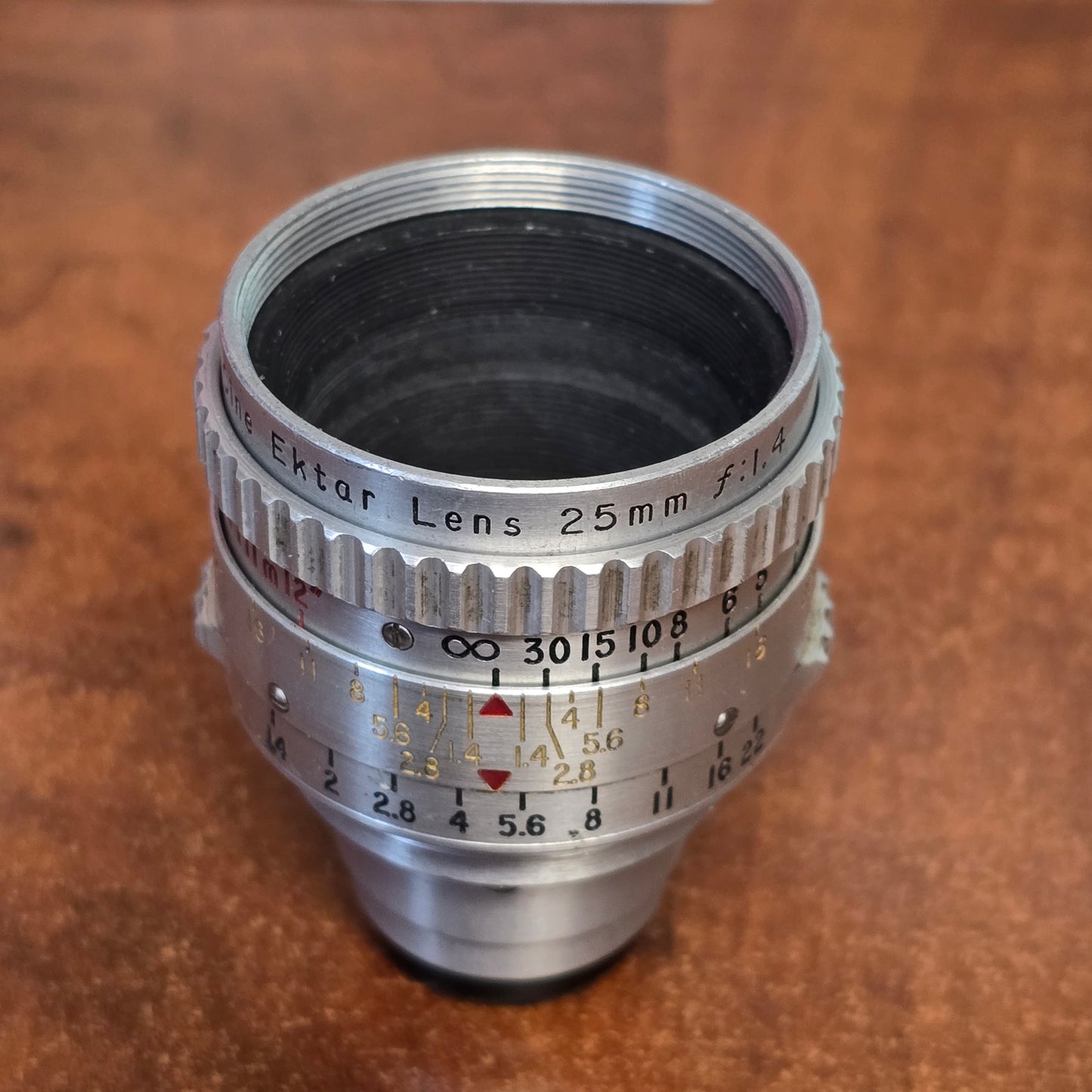 Kodak Cine Ektar II 25mm f1.4 Lens S-Mount Lens S# EI222
