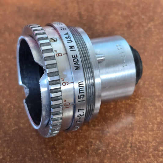 Kodak Anastigmat 15mm f2.7 S-Mount Lens S# 7-2177