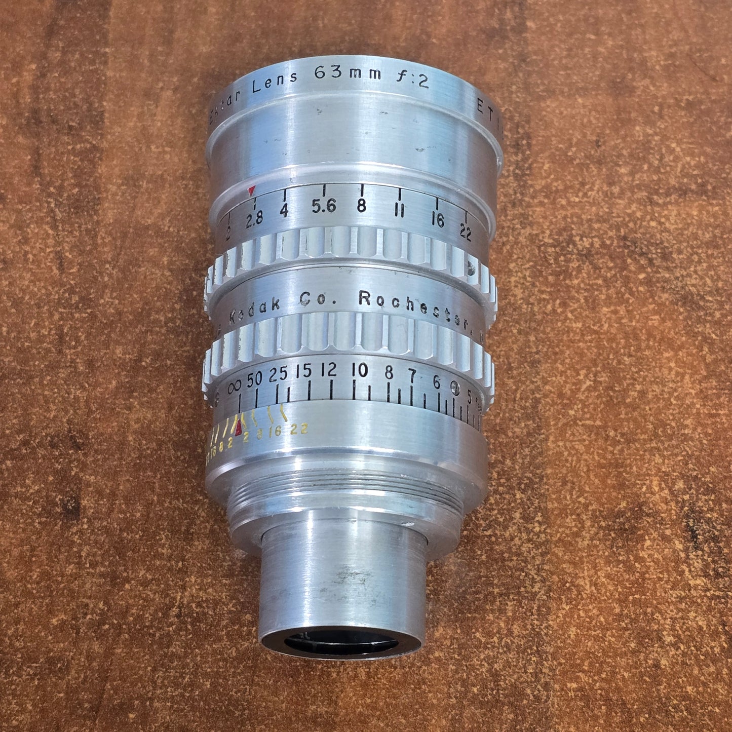 Kodak Cine Ektar 63mm f2 S-Mount Lens S# ET1308