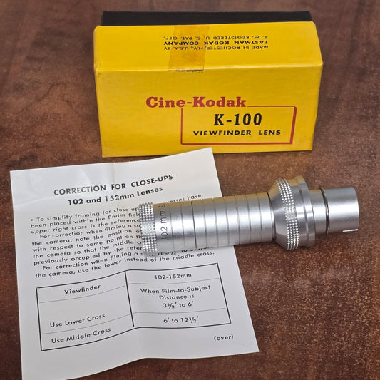 Cine Kodak K-100 Viewfinder Objective Lens (102mm)