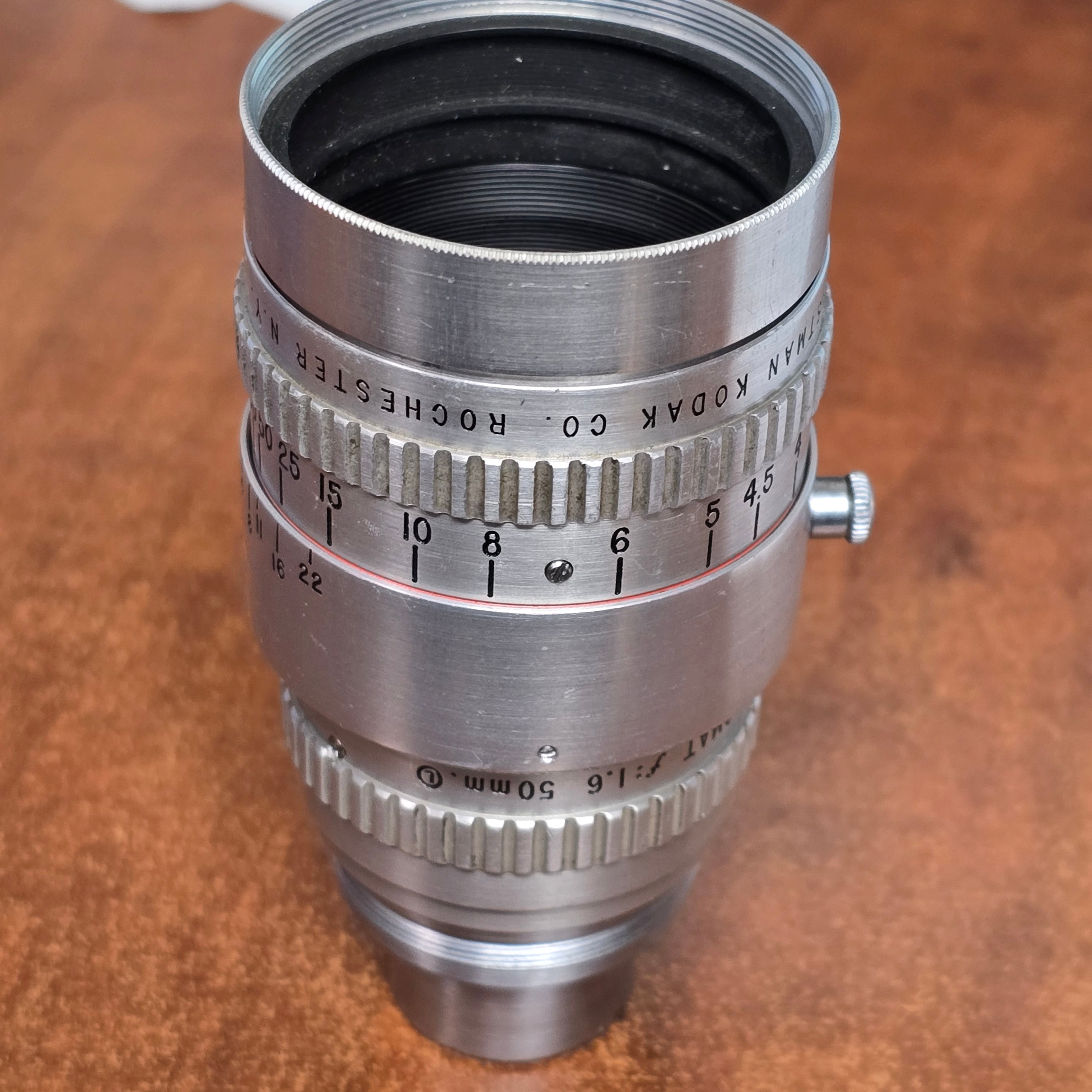 Kodak Anastigmat 50mm f1.6 S-Mount Lens S# ES1369 – Du-All Camera