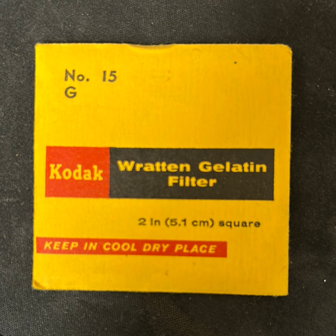 Kodak Wratten Gel Filter (No.15)  2" x 2"