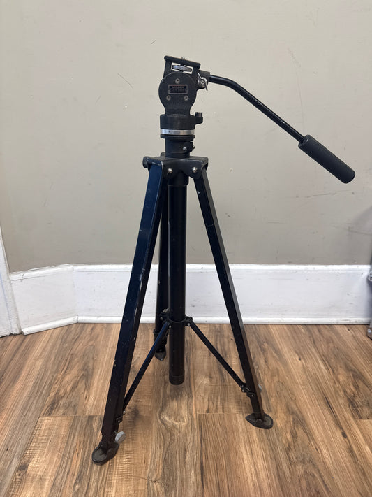 Miller Vintage Metal Tripod Legs w/ Miller Fluid Head s#7075