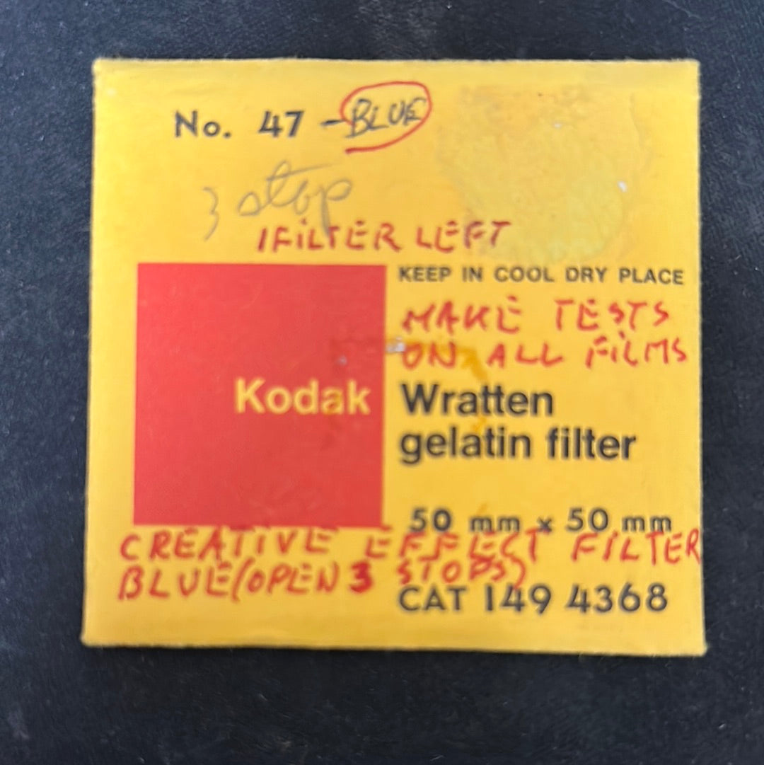 Kodak Wratten Gel Filter (No.47)  2" x 2"