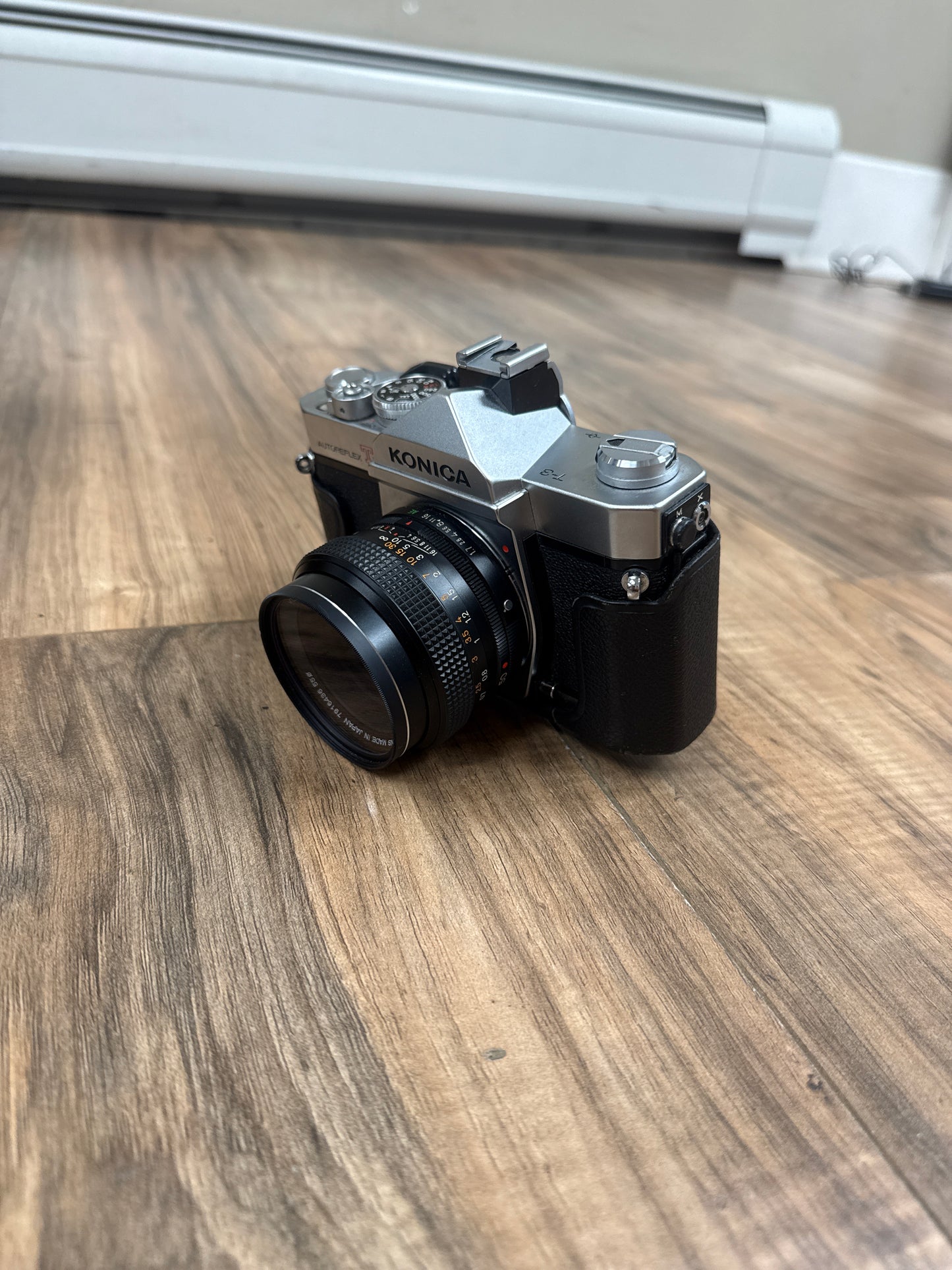 Konica Autoreflex T3 w/2x prime lenses