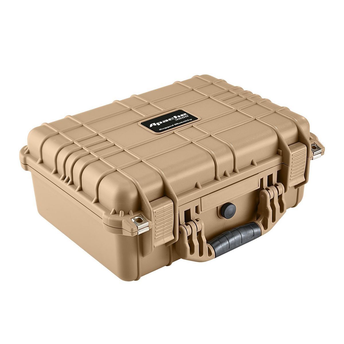 APACHE 3800 Weatherproof Padded Protective Case Pick N Pluck Foam  Tan