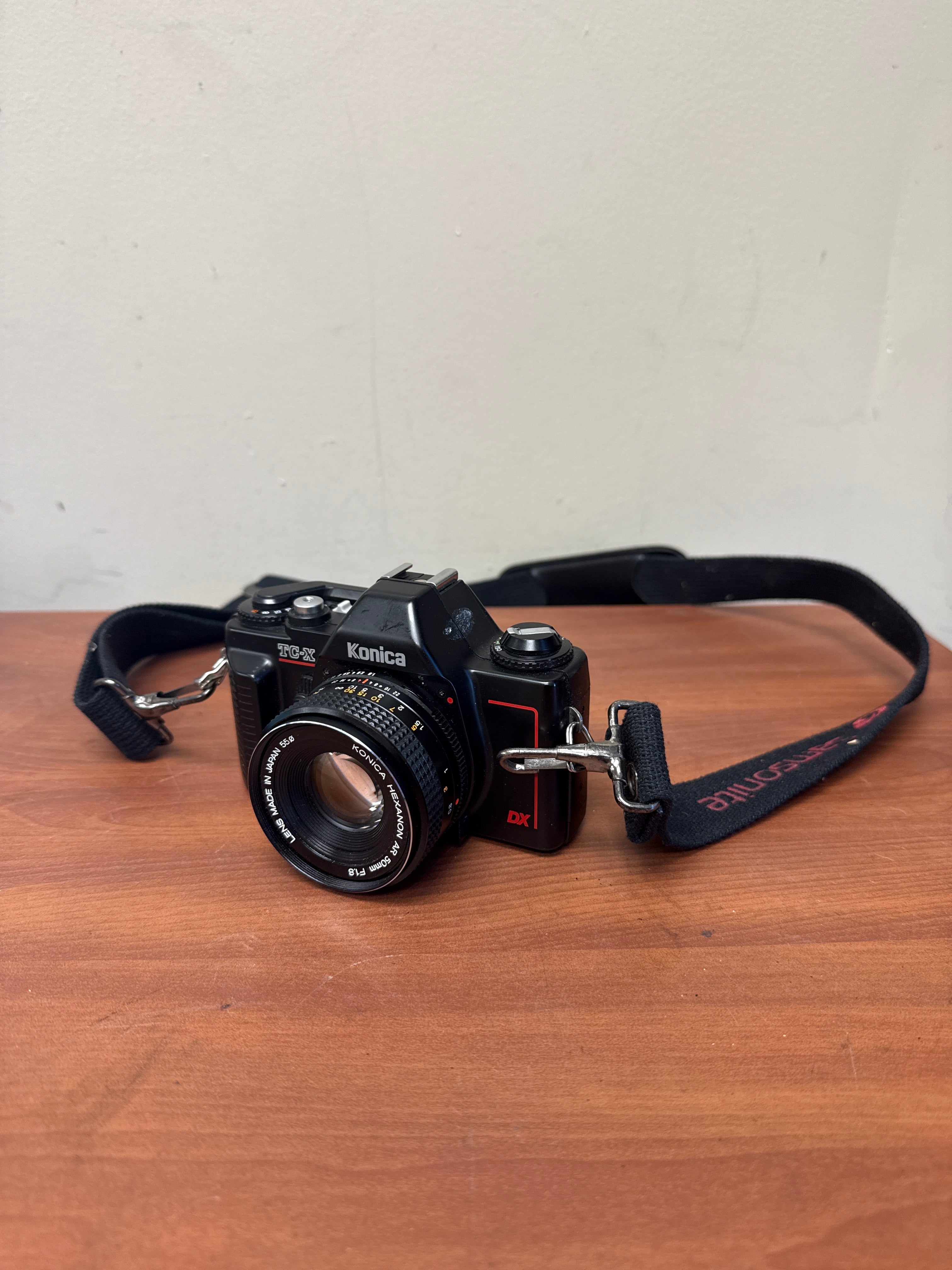 Konica TC-X HEXANON AR 50mm F1.8 コニカ KONICA TC-X VINTAGE FILM CAMERA -HEXANON AR 50MM 1.8 – Du-All Camera