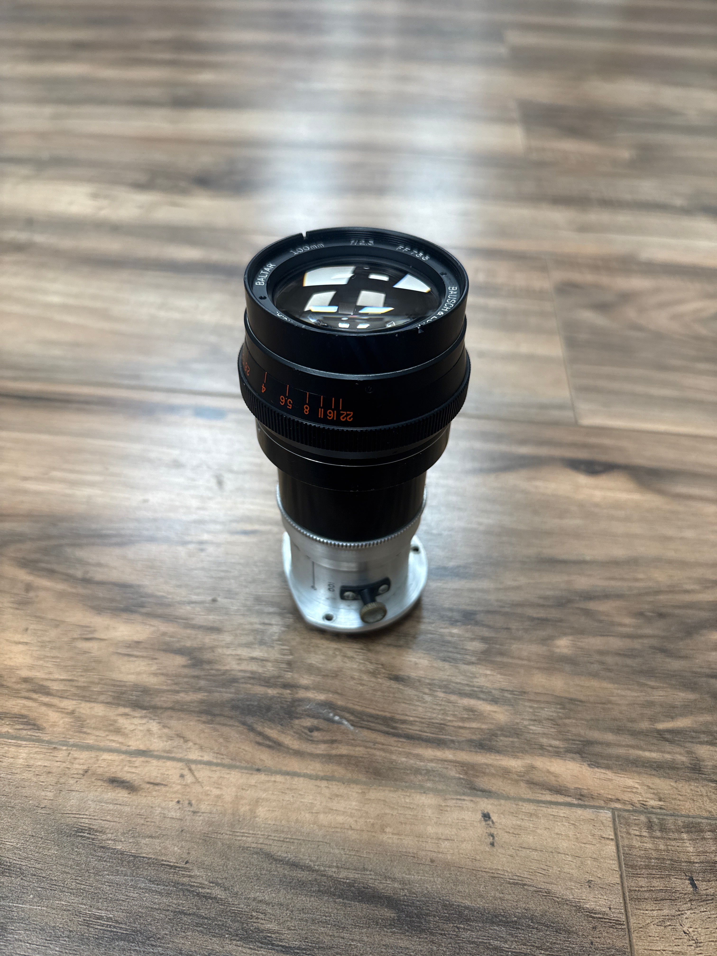 Bausch & Lomb Opt. Co. Baltar 100mm f2.3 Mitchell Mount Lens S