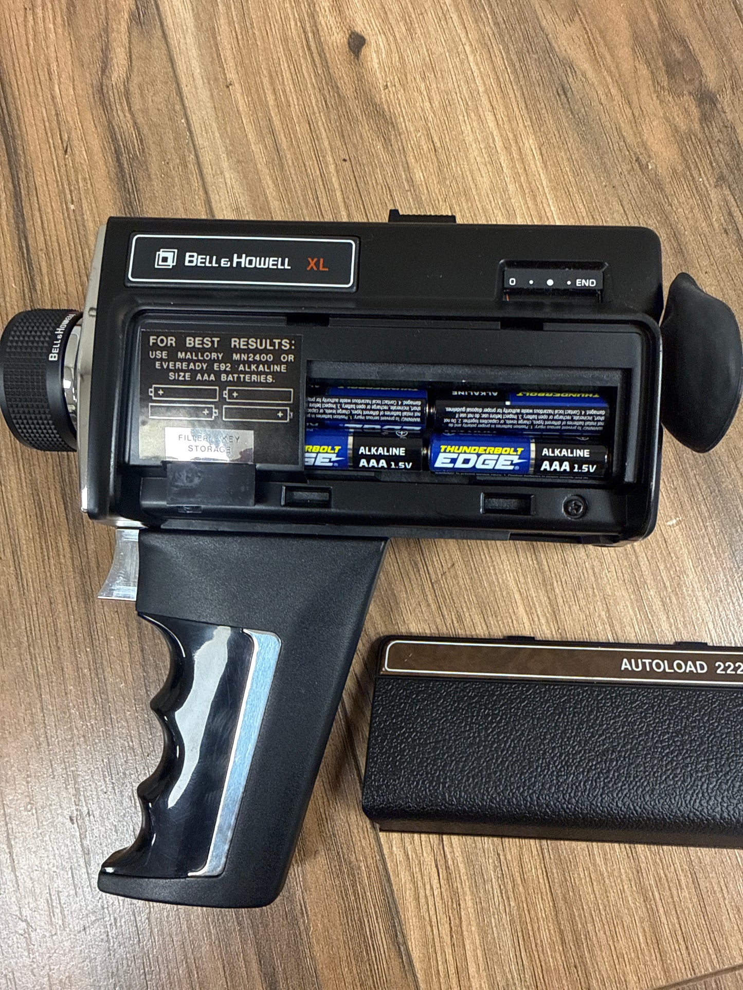 Bell & Howell XL Autoload 2220 Super 8mm camera with grip S#01220163