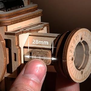 ROKR 3D Wooden Puzzle Vitascope Mechanical Gear LK601 DIY Film Projector Kit Puzzle Toy NEW