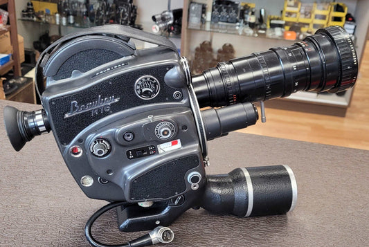 Beaulieu R-16 Camera body with Angenieux 12-120mm Zoom lens
