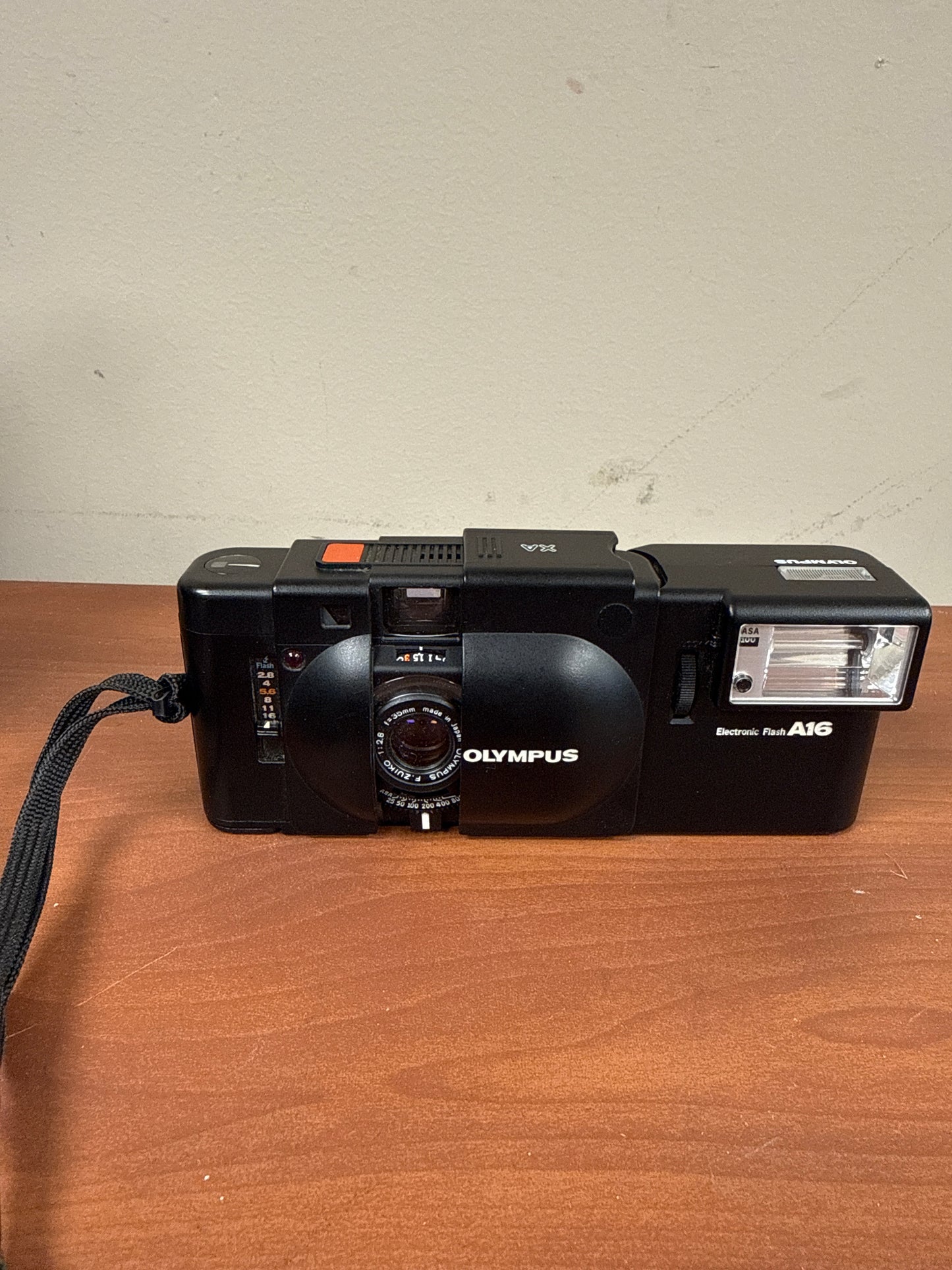 Olympus XA with A16 Flash 35mm Rangefinder Film Camera