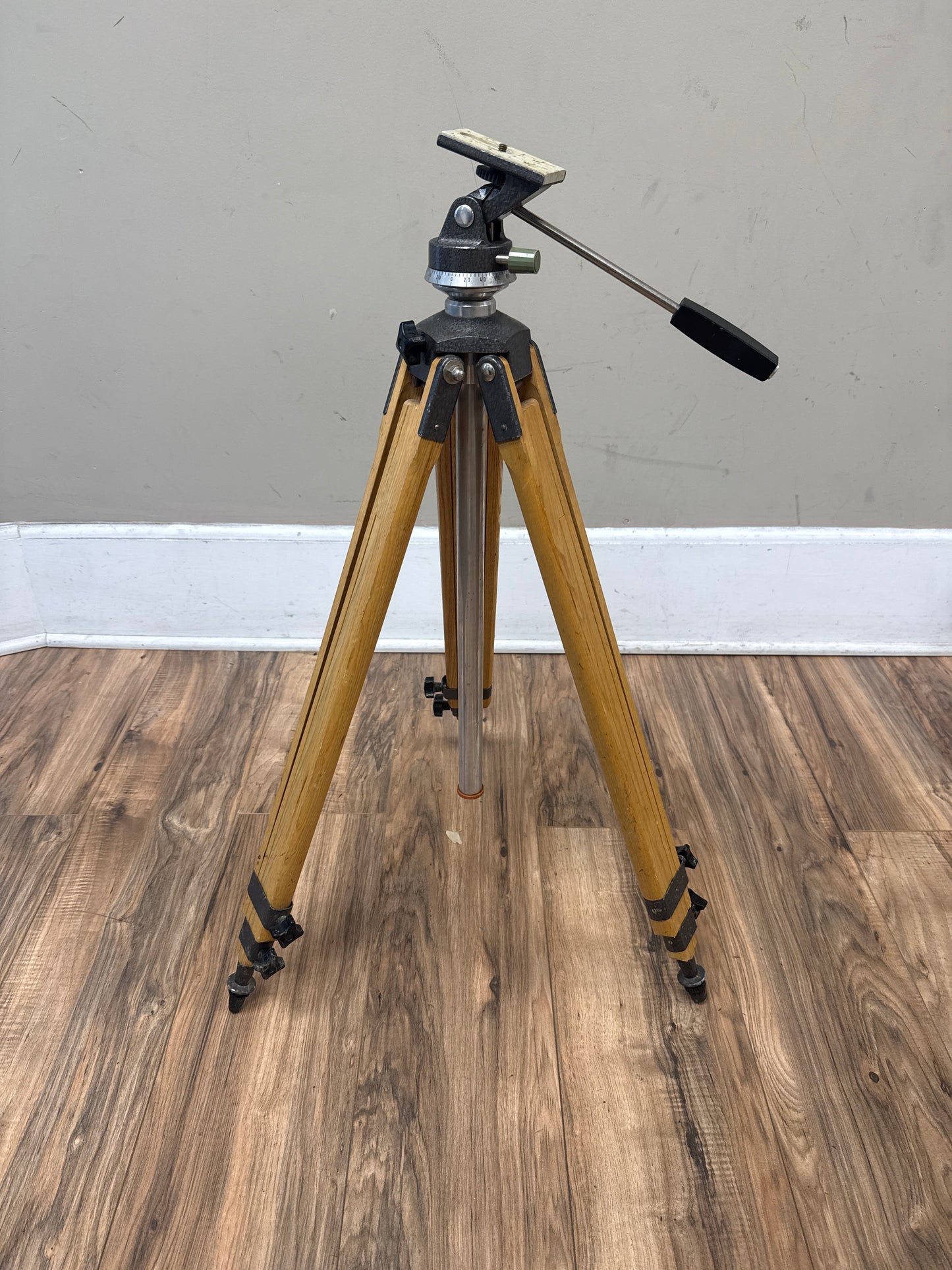 Two Stage Vintage Wooden Tripod Legs