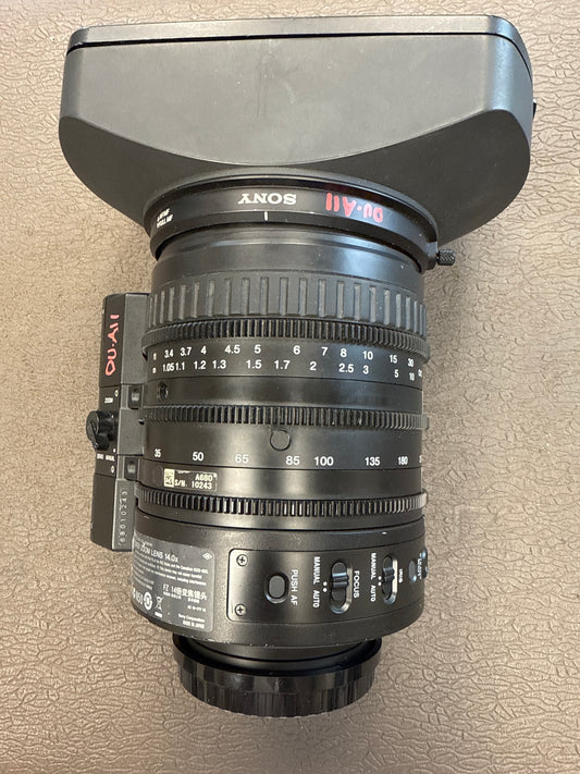 Sony SCL-Z18X140 FZ Mount 14X Power Zoom Lens S# 10243
