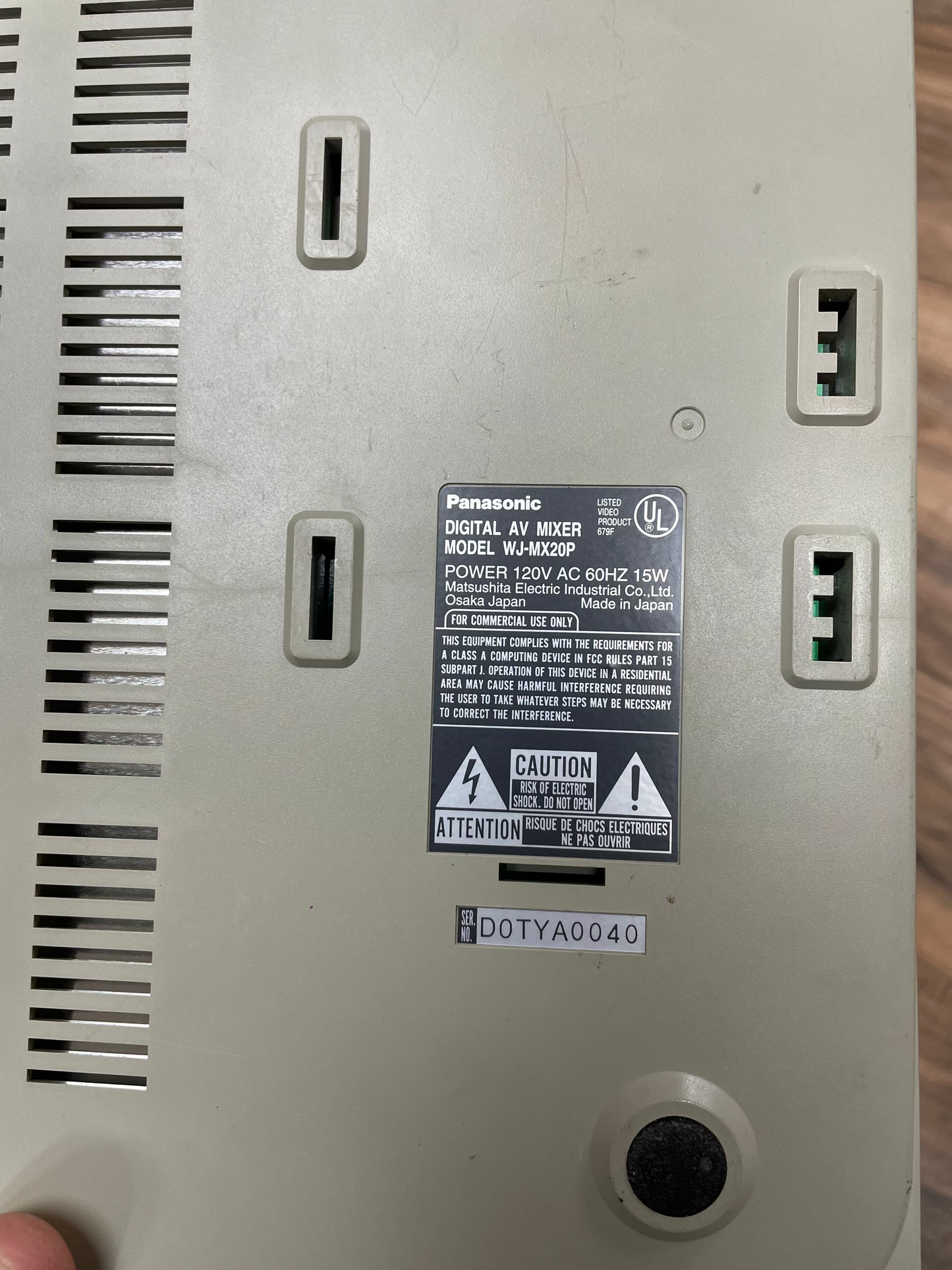 Panasonix Digital AV Mixer WJ-MX20