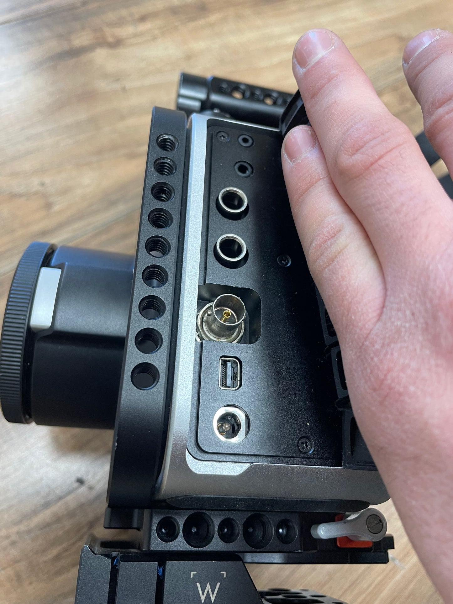 Blackmagic Production Camera 4K EF w/ Wooden Camera Cage