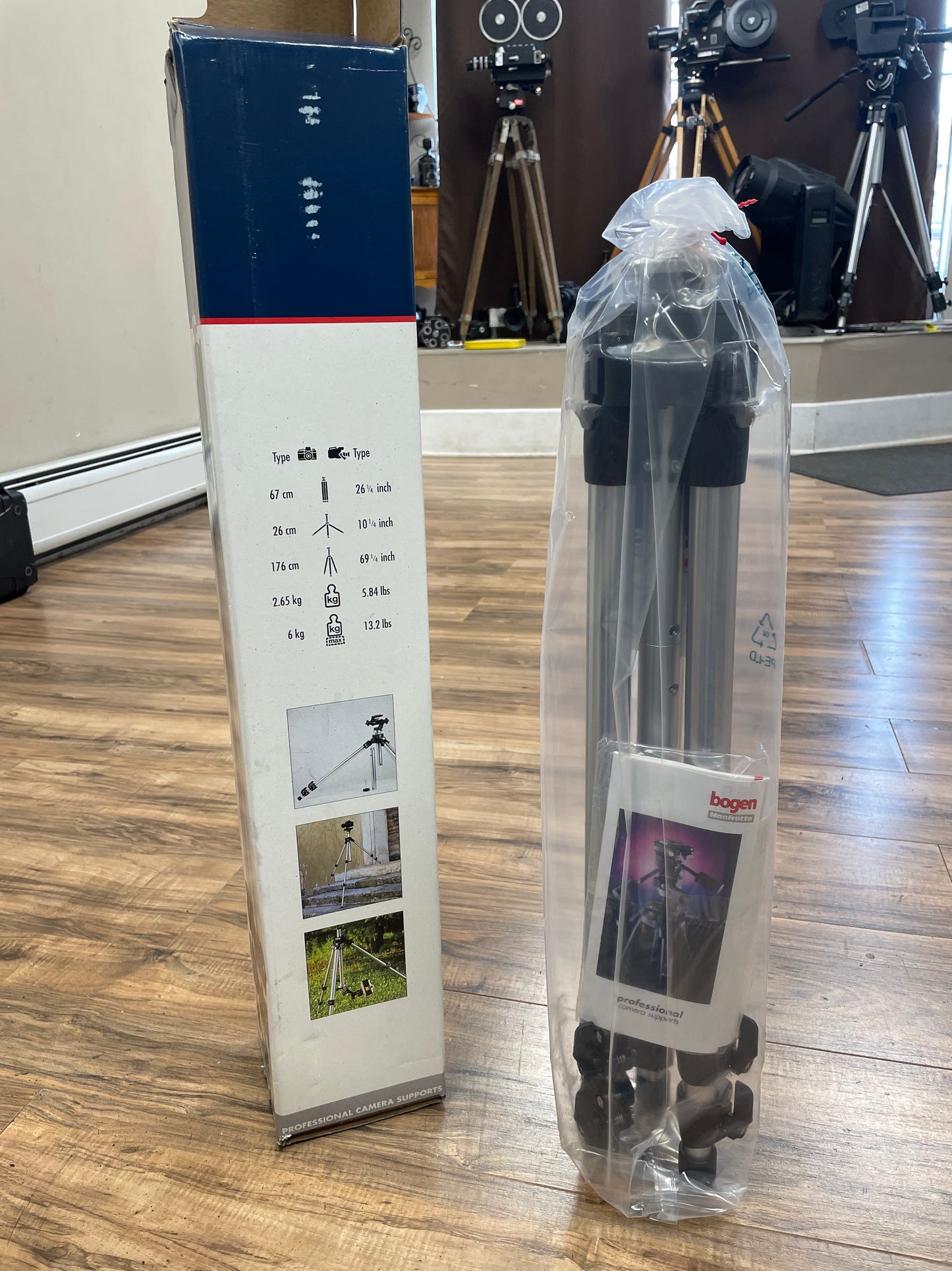 Manfrotto Bogen 3021 Pro Convertible 3 Section Tripod w/o Head NEW