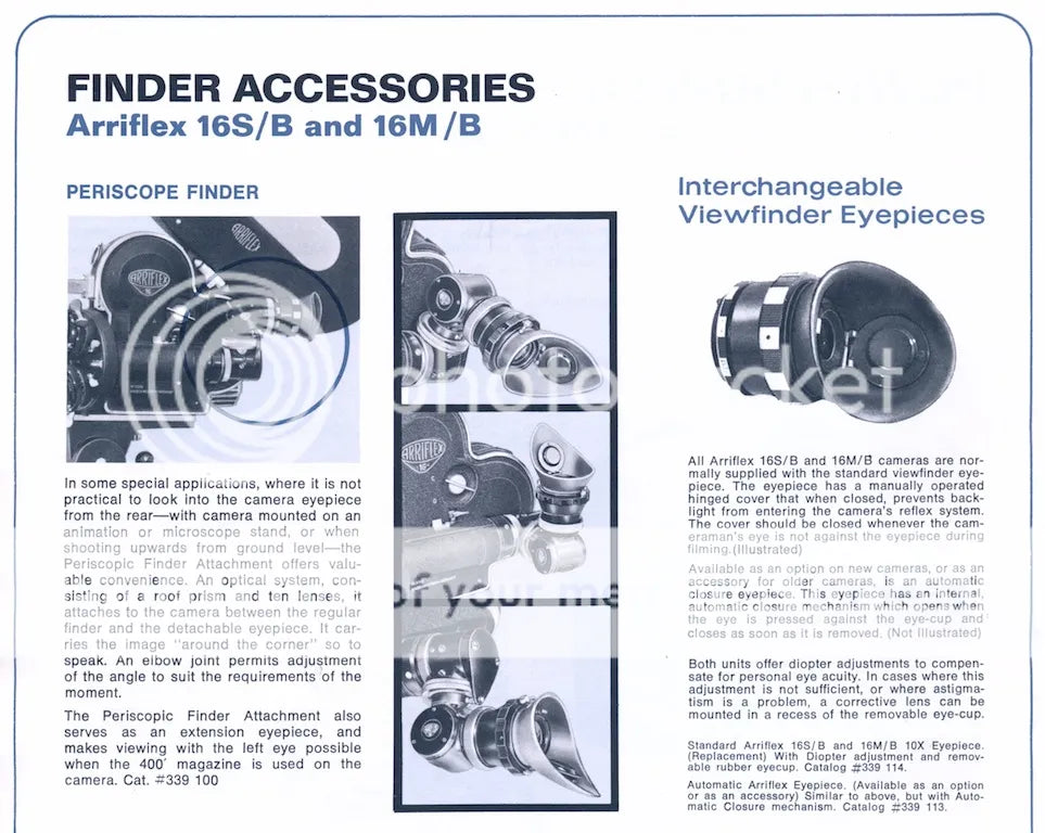 Arriflex Periscope Viewfinder for Arri S Arri S/B Cameras S# 2133