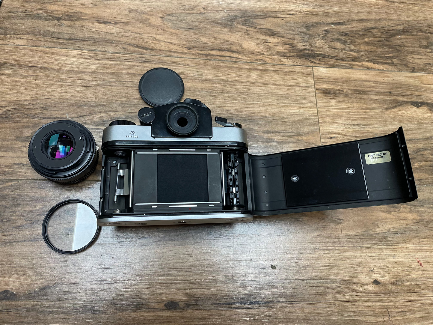 Kiev-60 + MC Volna-3 80mm f2.8 Medium Format Camera + TTL Prism Finder + Leather Carrying Bag + Accessories