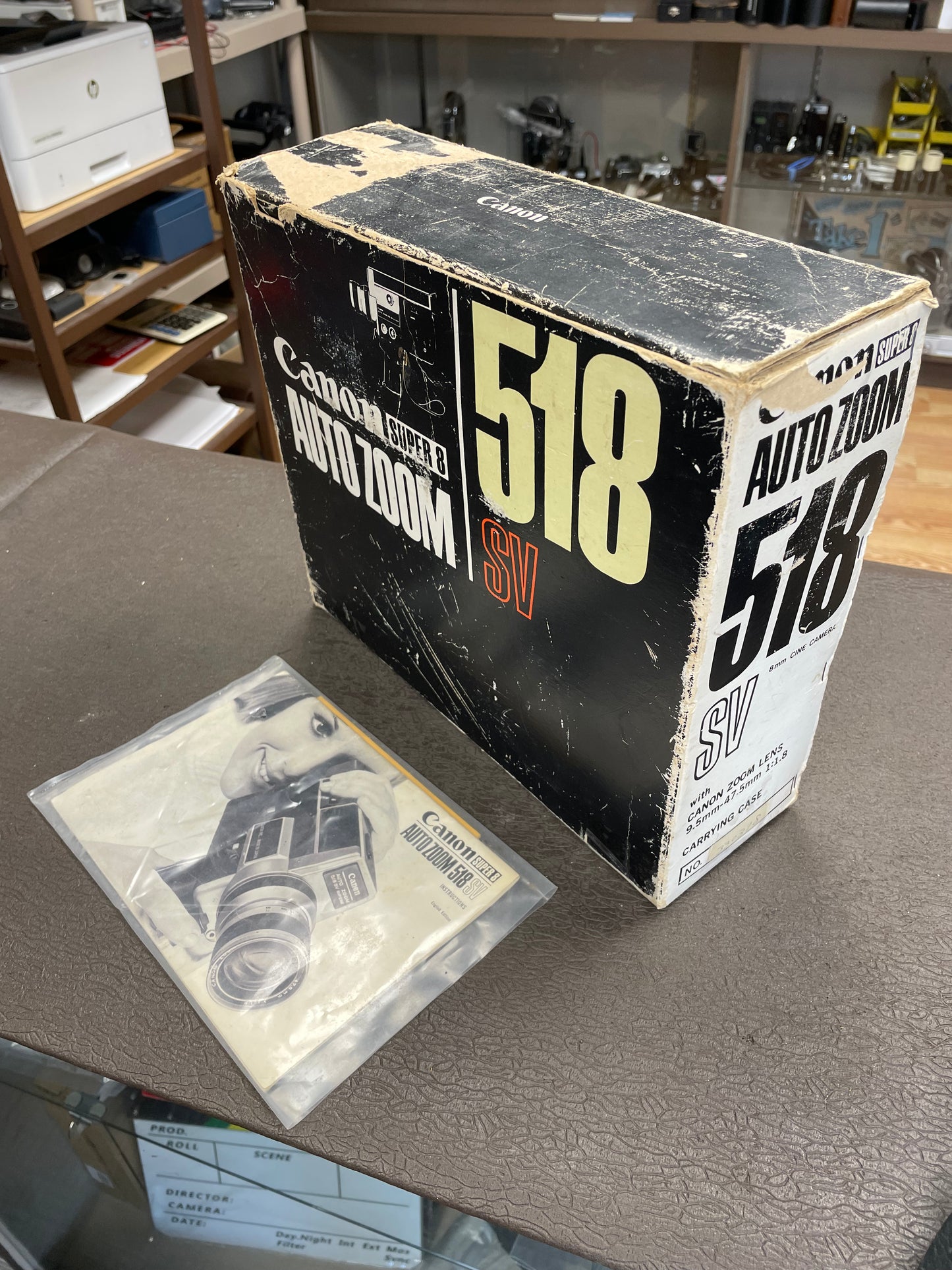 Canon 518 Auto Zoom SV (Special Version) Super 8mm Camera S# 330378