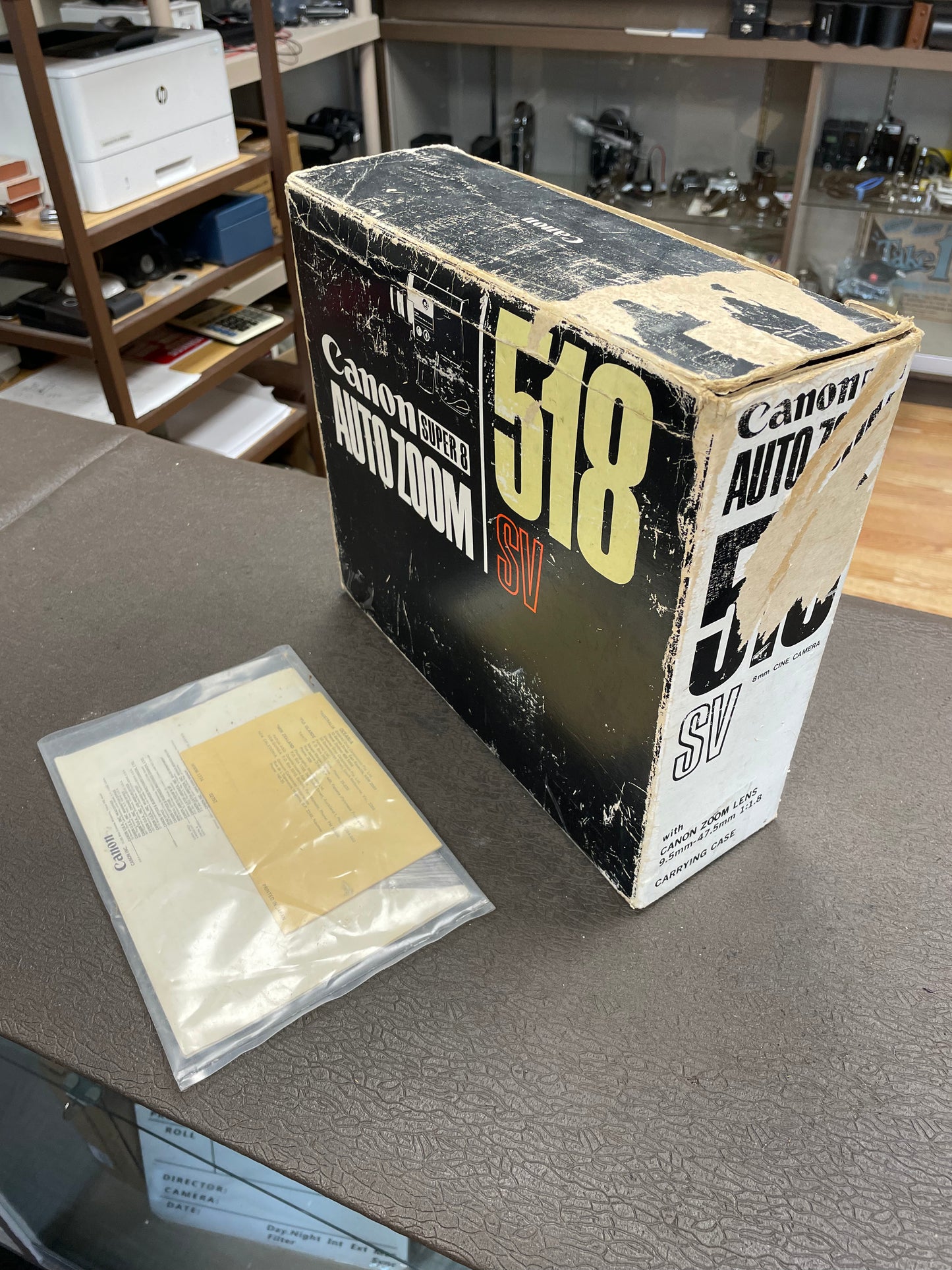 Canon 518 Auto Zoom SV (Special Version) Super 8mm Camera S# 330378