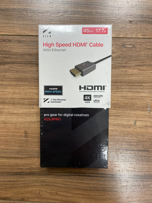 ZILR Hyper-Thin High-Speed HDMI Secure Cable with Ethernet - ZRHAA01