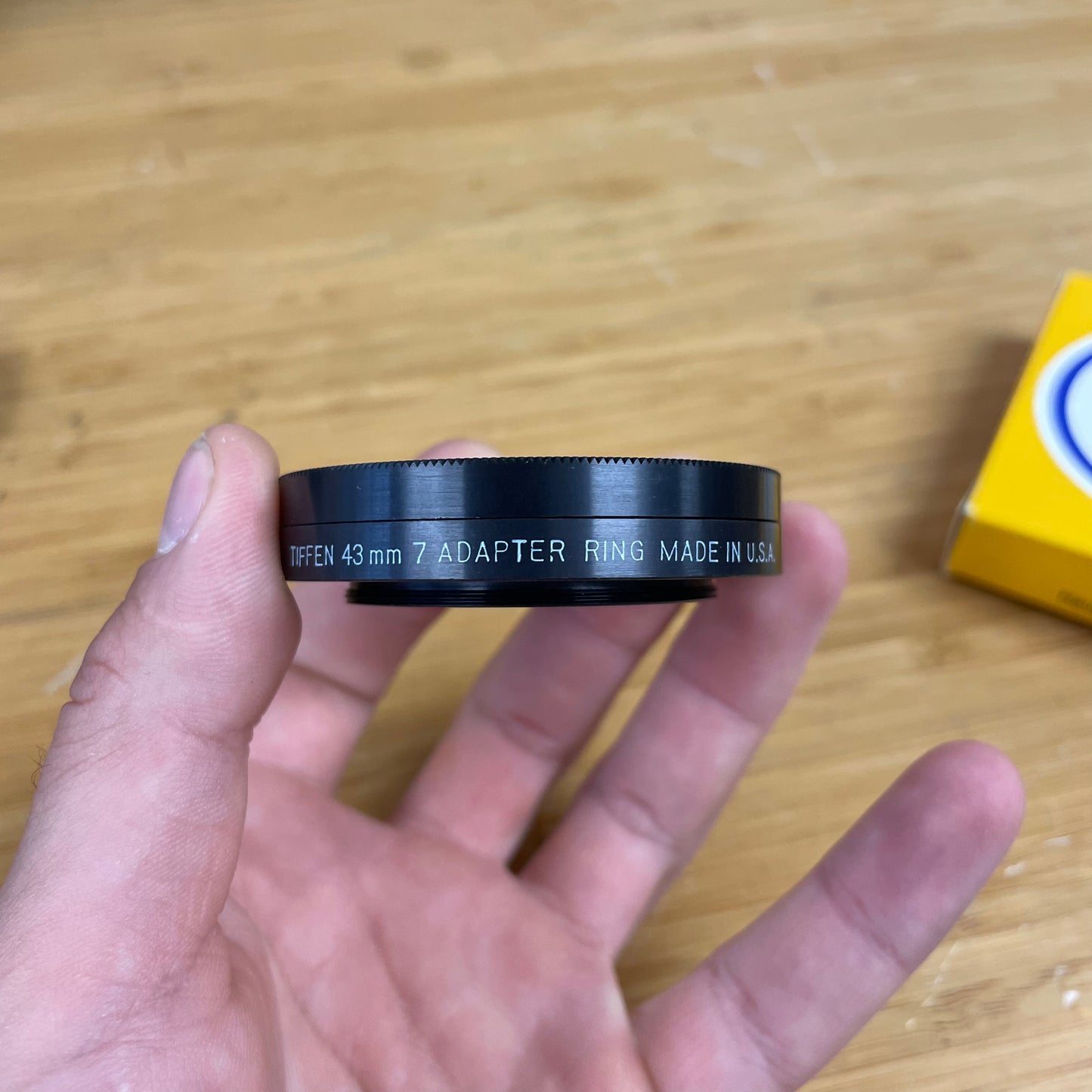 Tiffen 43mm to Series 7 Adapter Ring (43M7) - Yellow Box