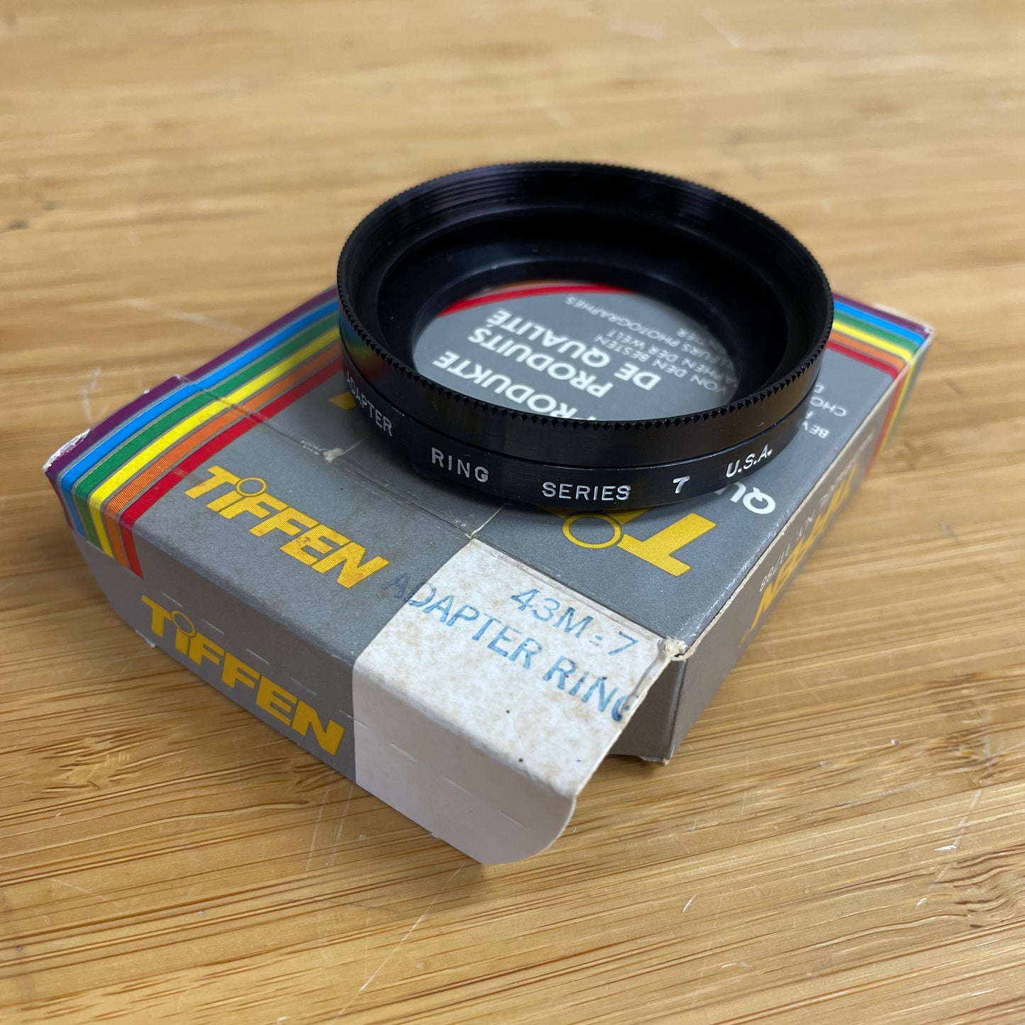 Tiffen 43mm to Series 7 Adapter Ring (43M7) - Rainbow Box