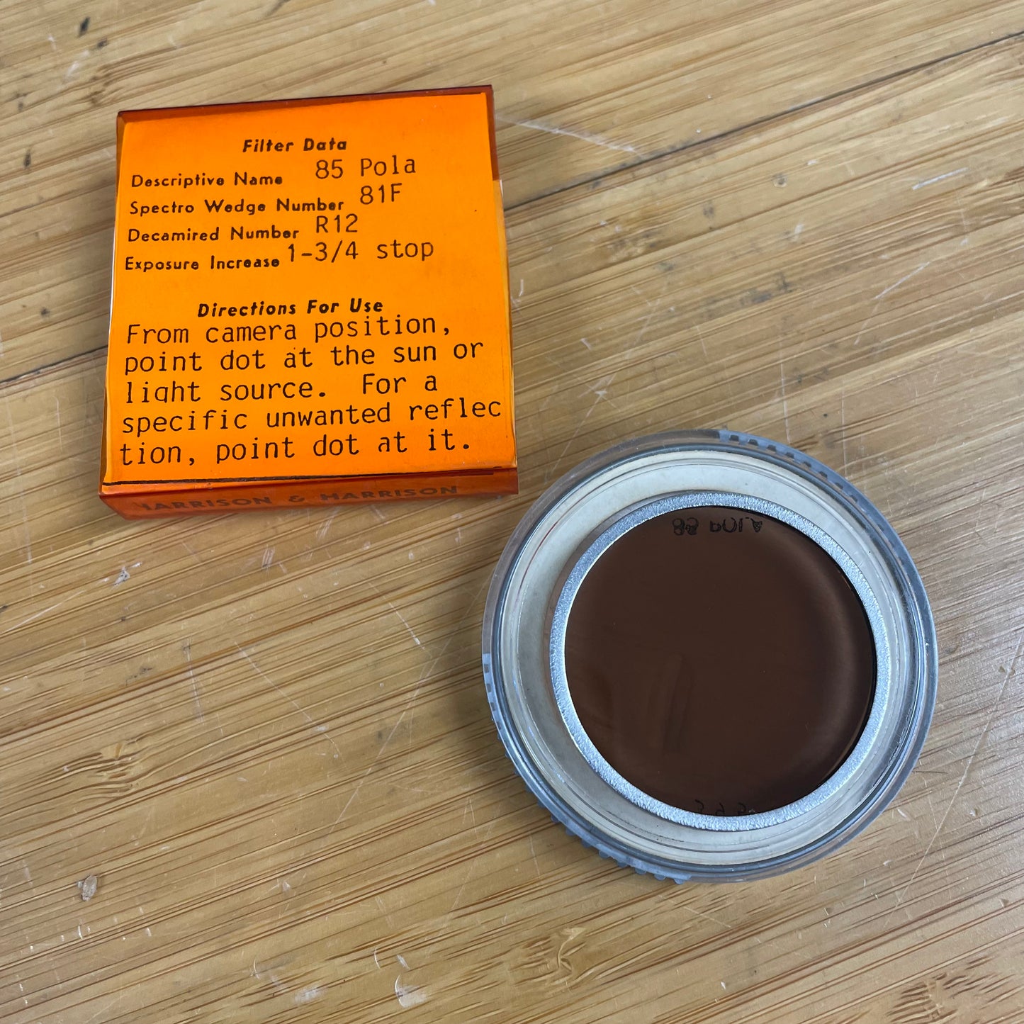 Harrison Series 6 85 Polarizer (85 Pola) Filter