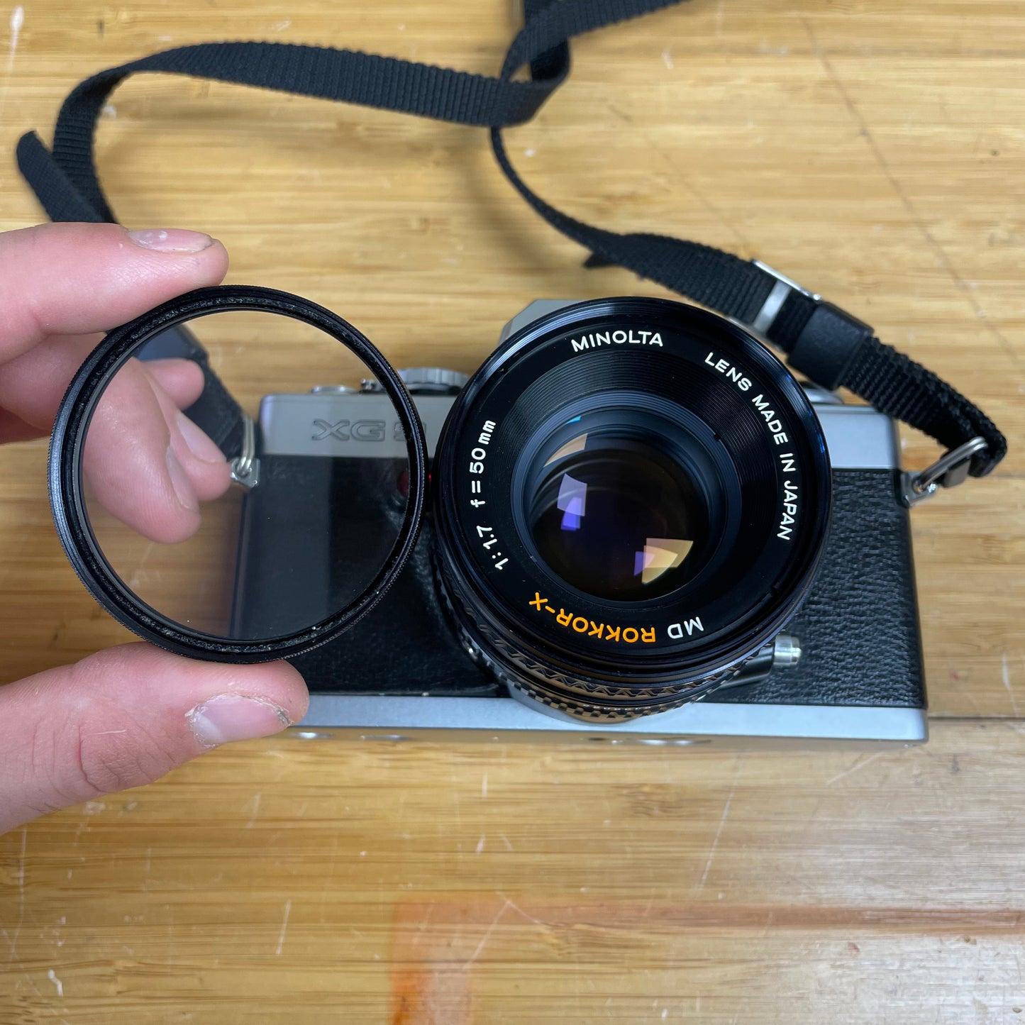 Minolta XG9 Vintage 35mm Film Camera w/ Minolta MD Rokkor-X 50mm f1.7 Lens