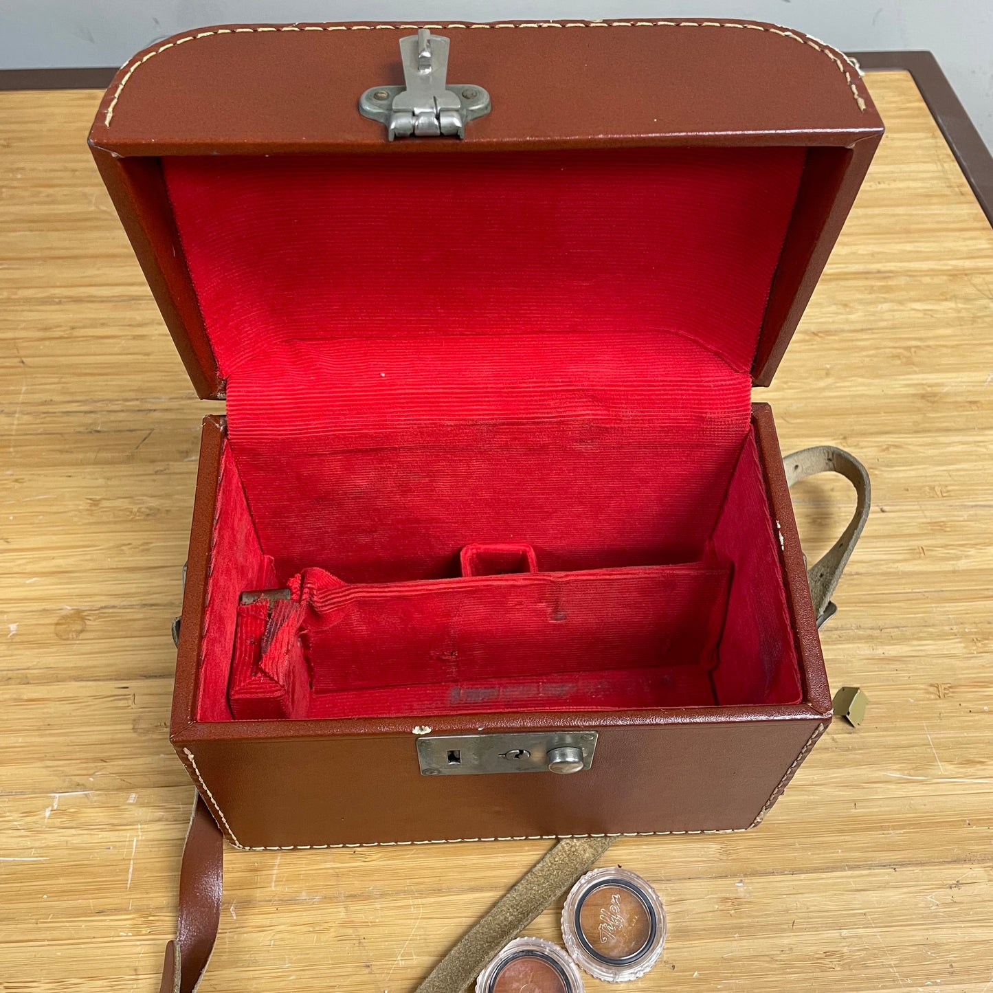 Bell & Howell Two-Fifty-Two 252 8mm Camera w/ Turret, Light Meter, Case, & Filters