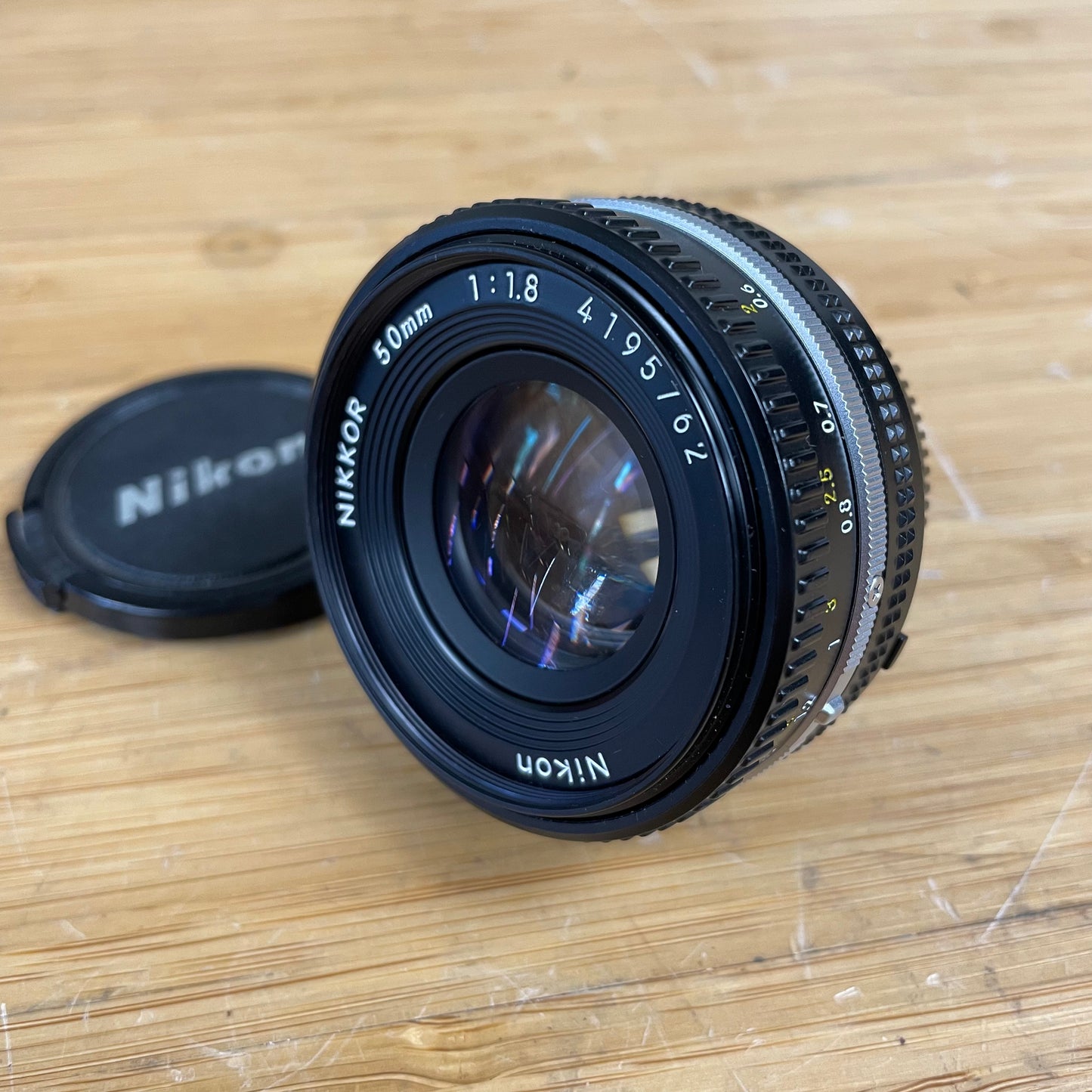 Nikon Nikkor 50mm f/1.8 Ai-S Pancake Prime Manual Focus Lens S# 4195762