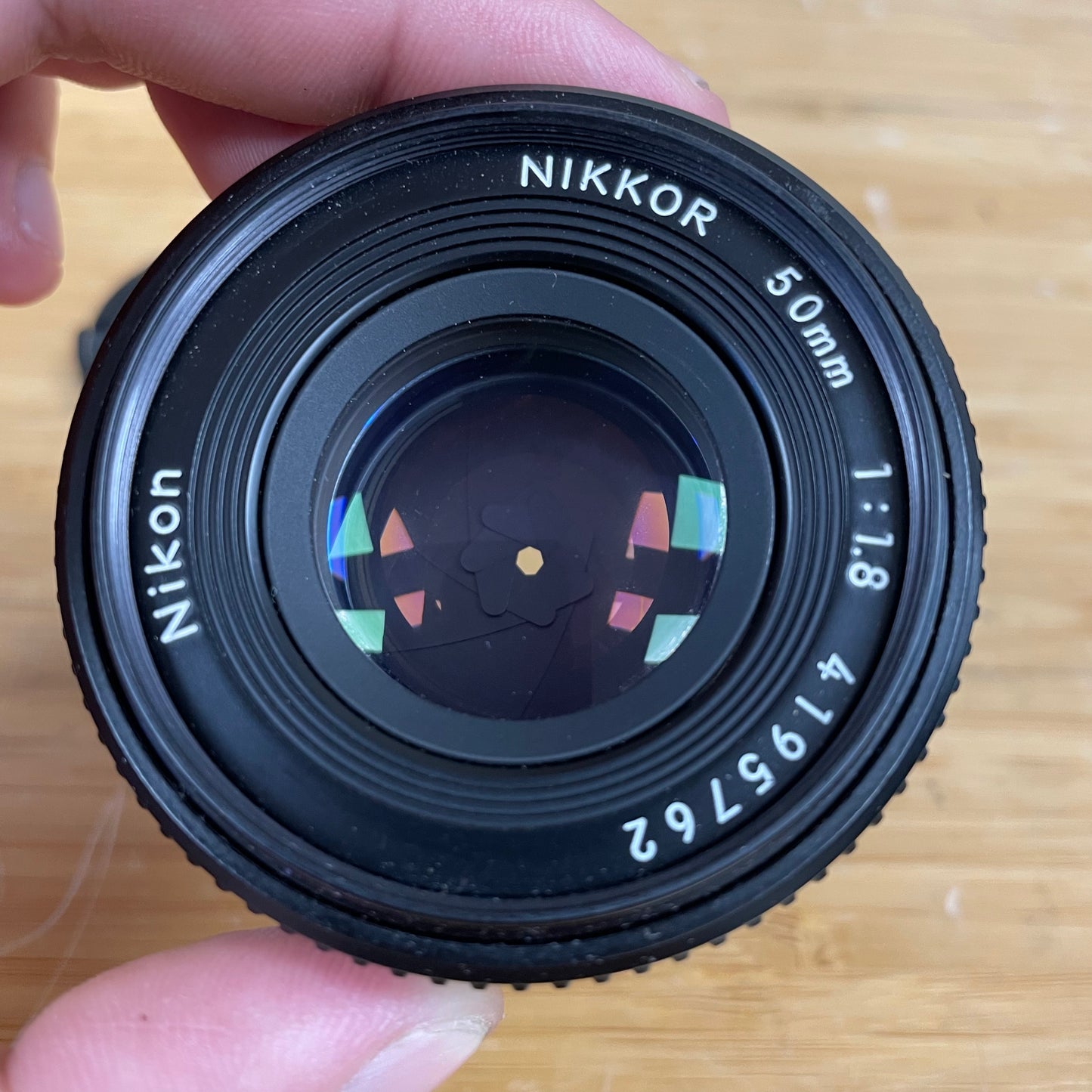 Nikon Nikkor 50mm f/1.8 Ai-S Pancake Prime Manual Focus Lens S# 4195762