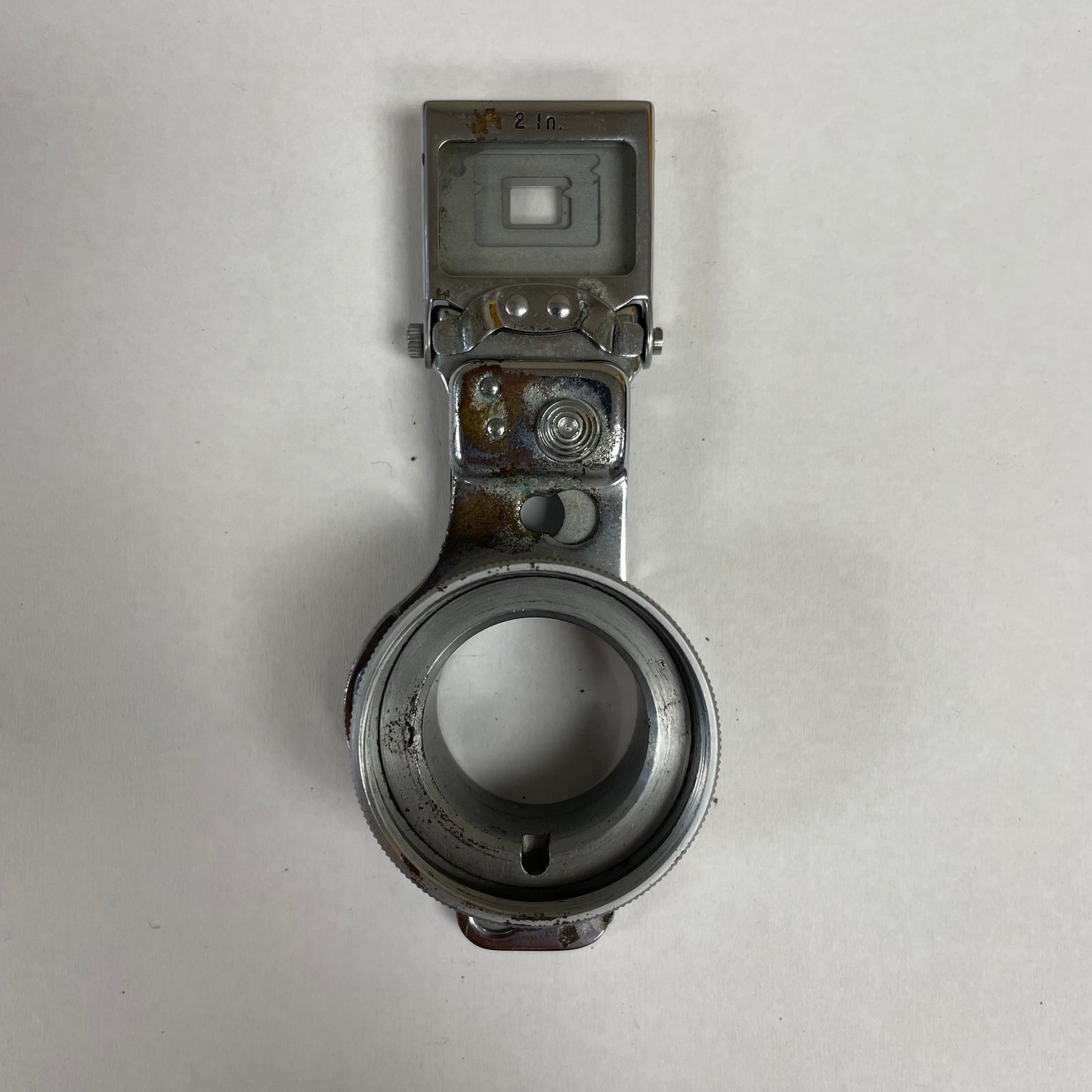 Cine-Kodak Lens Adapter [50, 76, 114, 152] for Cine-Kodak Special - Chrome - Imperial Markings