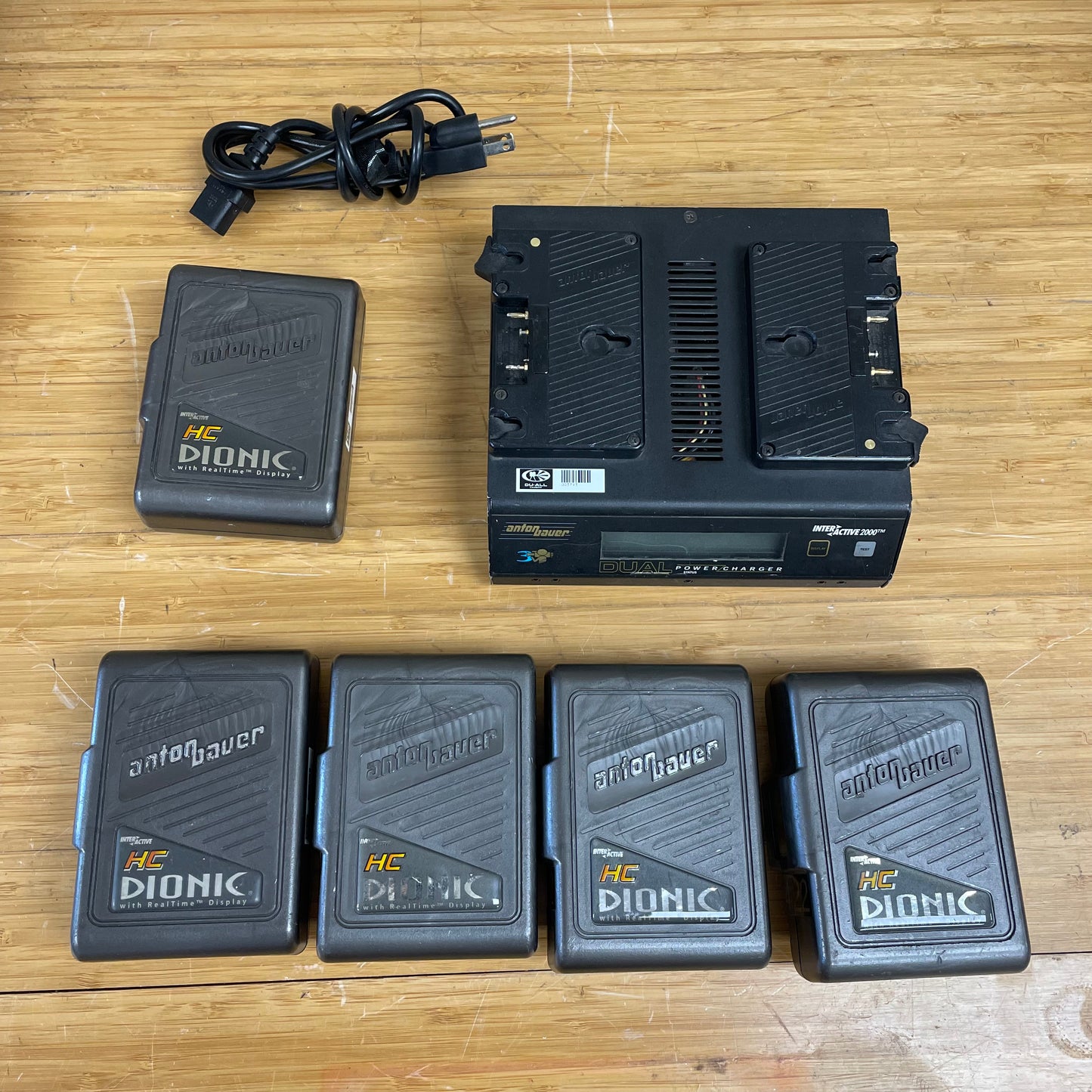 Anton Bauer Gold Mount Batteries (5) w/ Dual Charger Kit - READ DESCRIPTION