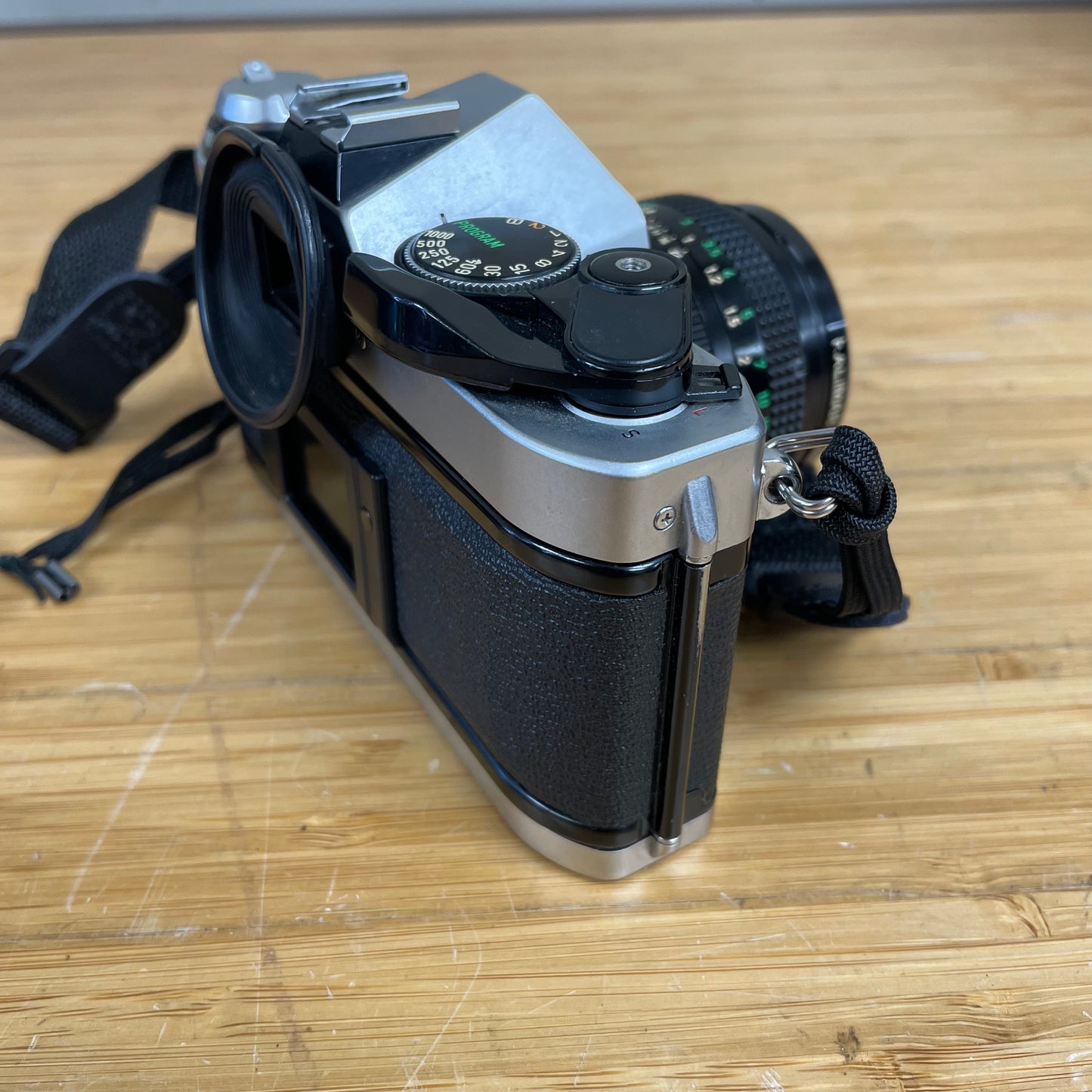 Canon AE-1 Program 35mm Camera Body S# 1987571 with Canon FD 50mm T1.8 Lens S# 4594729