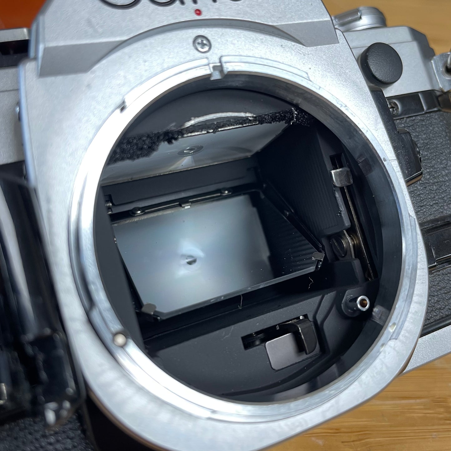 Canon AE-1 35mm Camera Body S# 5172458 with Canon FD 50mm T1.8 Lens S# 4155582